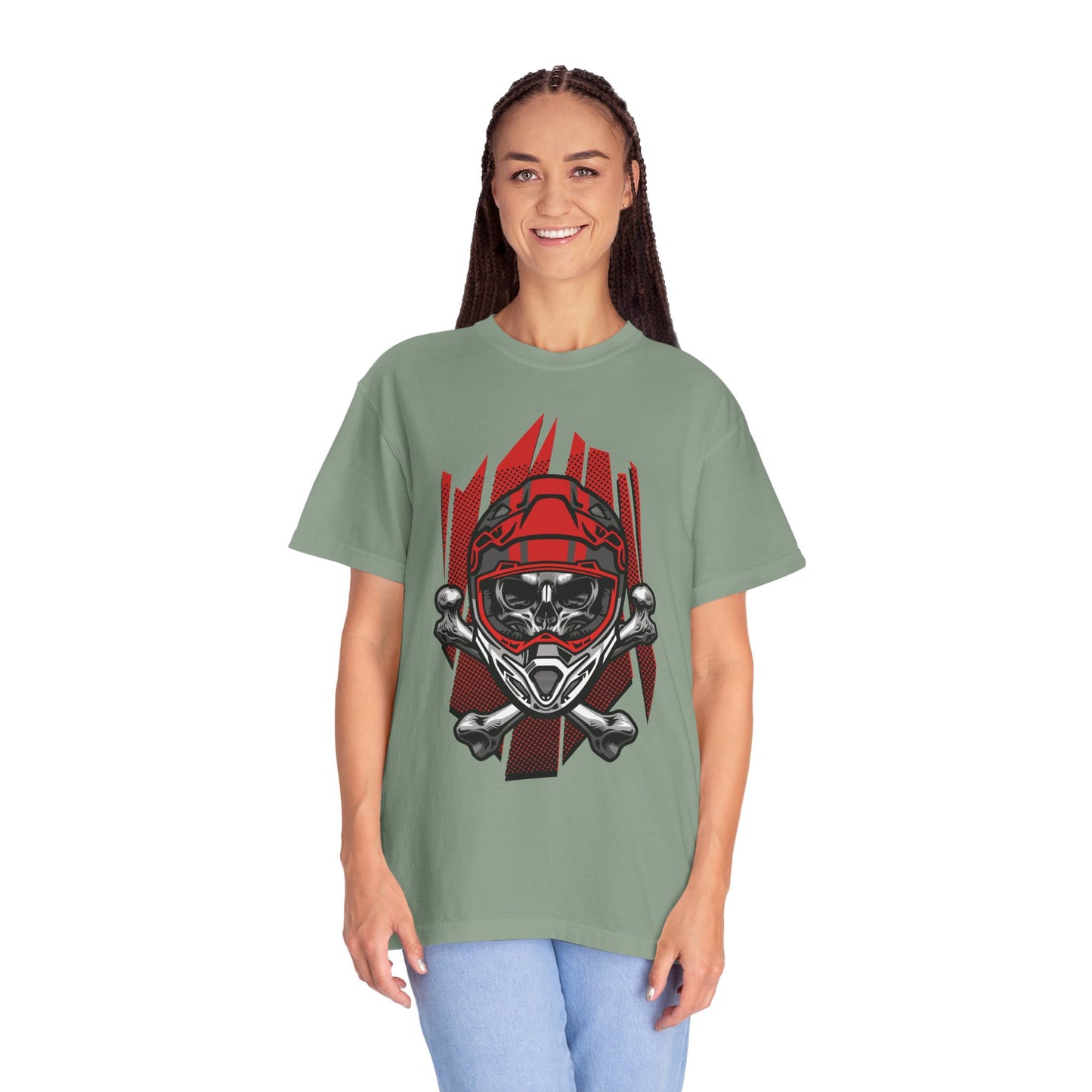 Unisex Cotton Tee Shirt with Skull