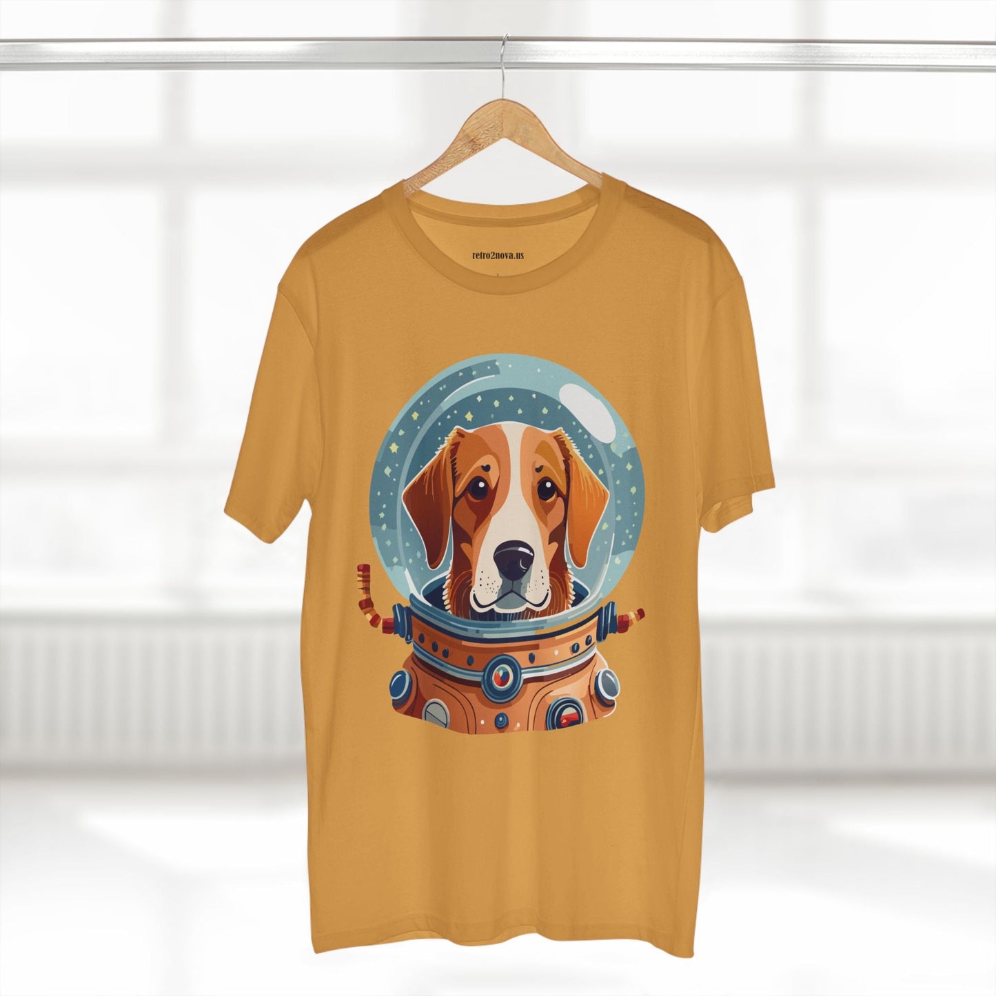 Unisex Dog Art Shirt Premium Cotton Tee With Original Animal Design From Retro2Nova Art Collection For Everyday Comfort