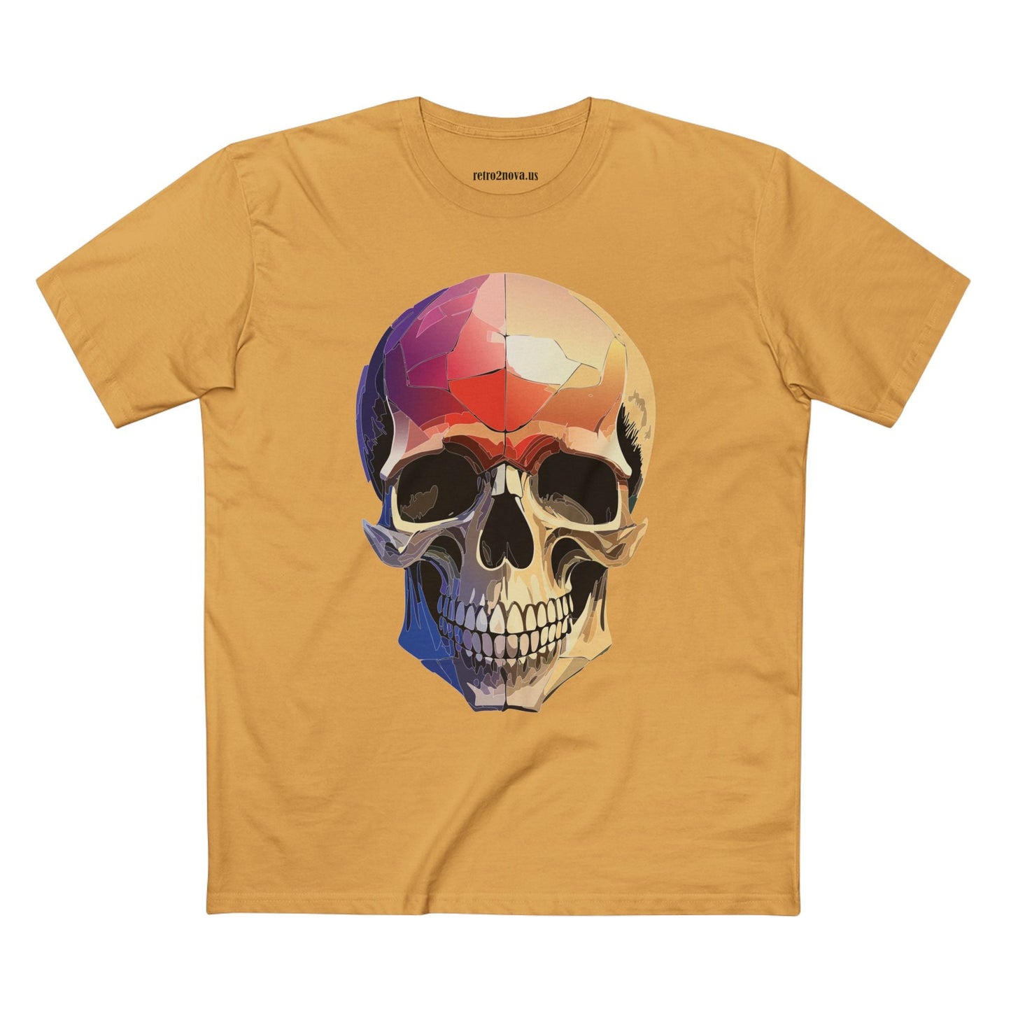 Skull Shirt Unisex Skeleton Tee With Original Art Design From Retro2Nova Premium Cotton Tee