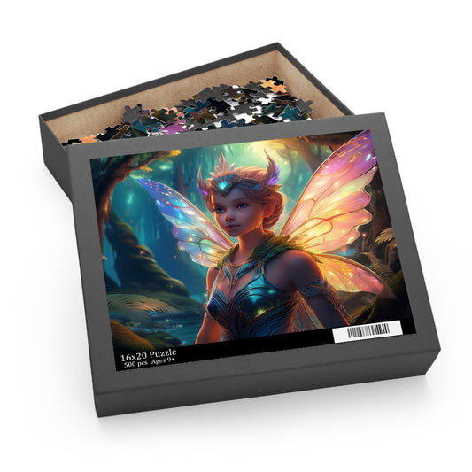 Fairy Puzzle 500-Chipboard Pieces in Box | Kids Puzzles Size: 16" x 20",  Ages 9+ and Family pn4