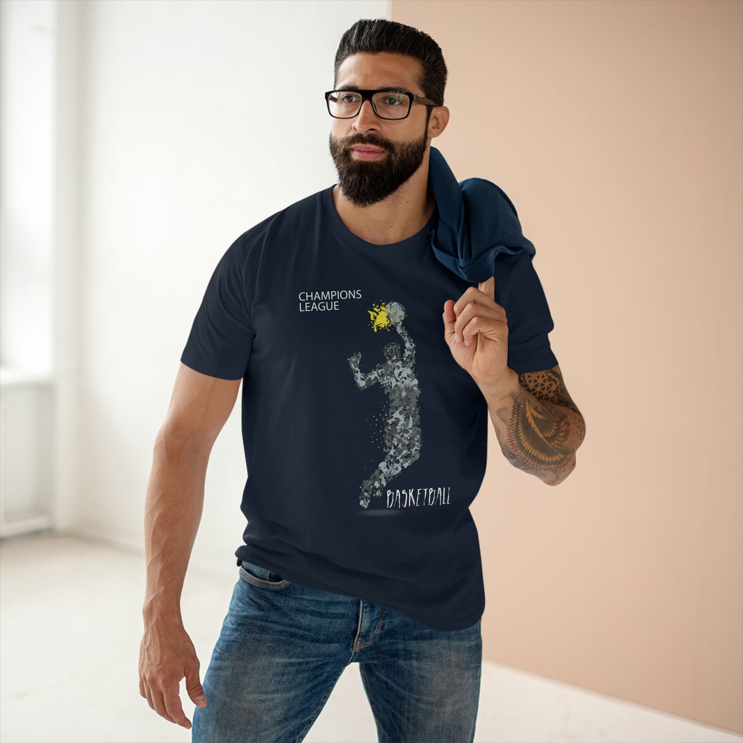 Staple Tee für Herren mit Sport-Print