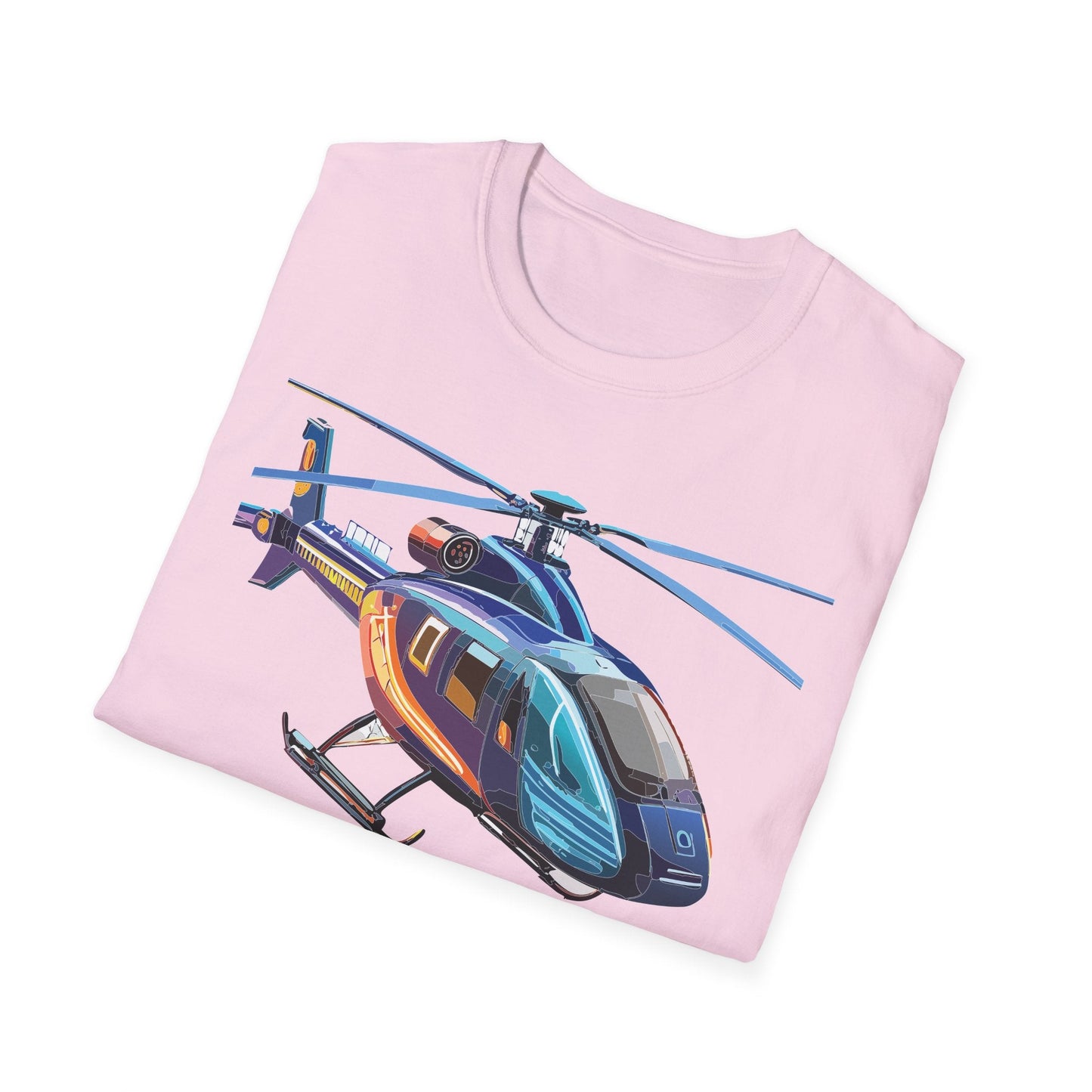 Chopper Helicopter Shirt Unisex T Shirt Softstyle 100 Percent Cotton Comfort Wear