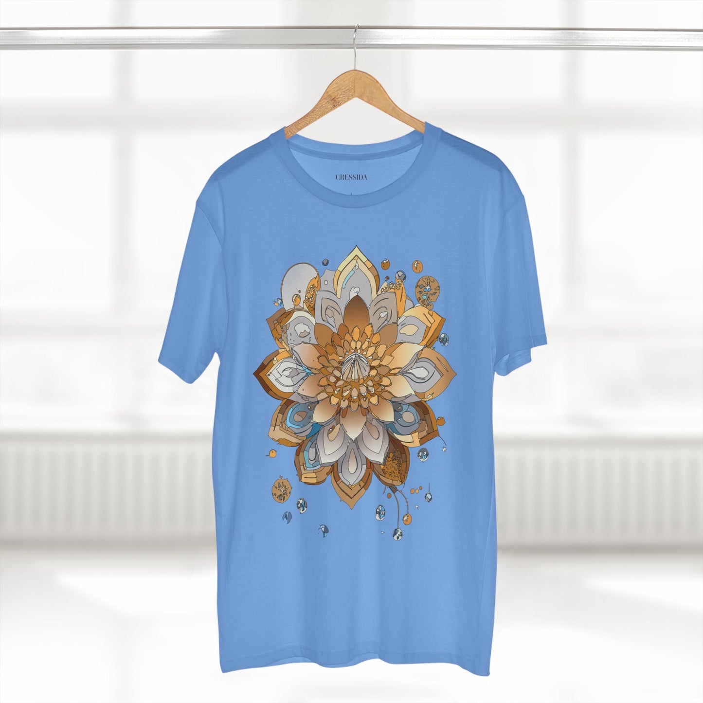 Floral Graphic T-Shirt Unisex 100 Cotton Art Design with Antique Flowers Tee 6
