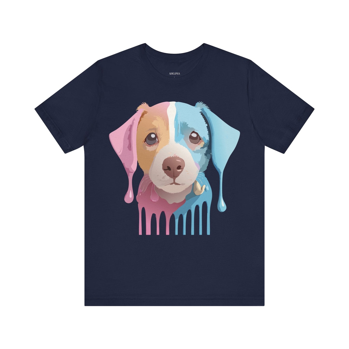 Vintage Inspired Dog Graphic Tee Unisex Jersey Short Sleeve Premium Adelpha Art Design