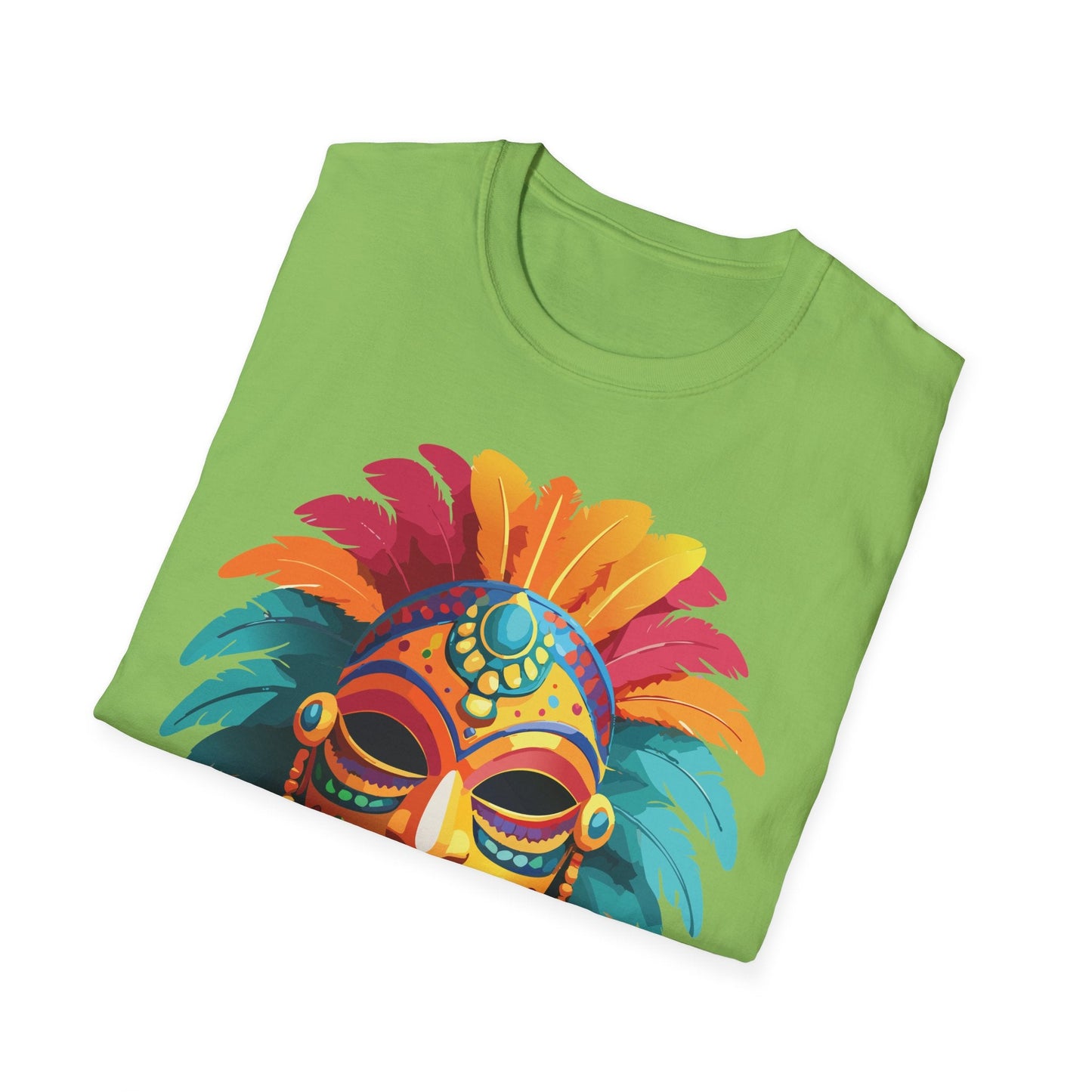 Mask Tee Shirt Unisex Softstyle Gildan 64000 100 Percent Ring Spun Cotton Masquerade Tee