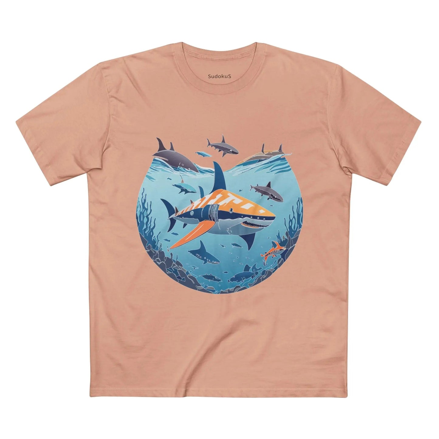 Ocean Coast Graphic Unisex 100 Cotton Staple Tee 11