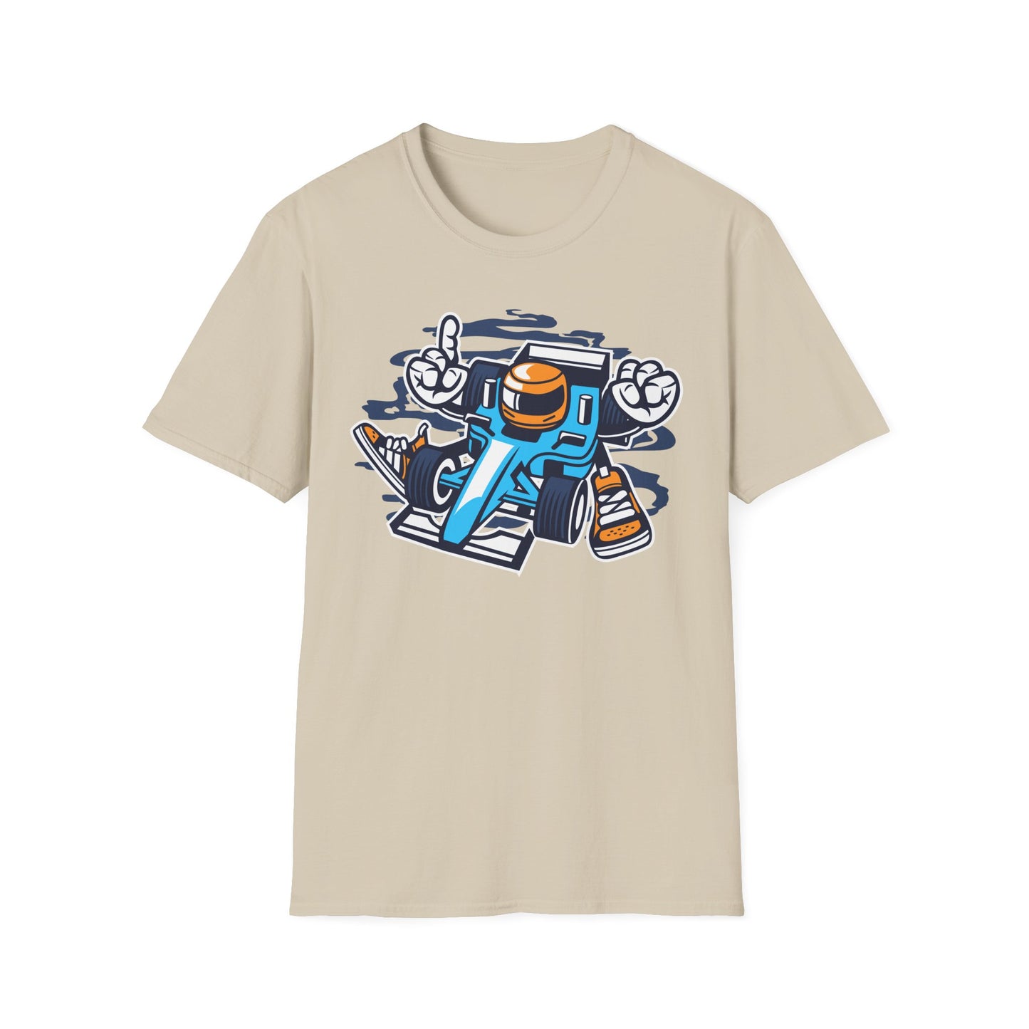 Unisex Cotton T-Shirt with Cartoon Graphic Design