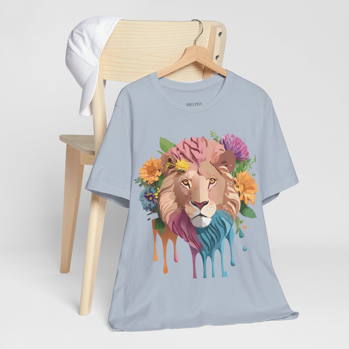 Lion Graphic Tee Unisex Jersey Short Sleeve Art Design Premium Vintage Inspired By Adelpha