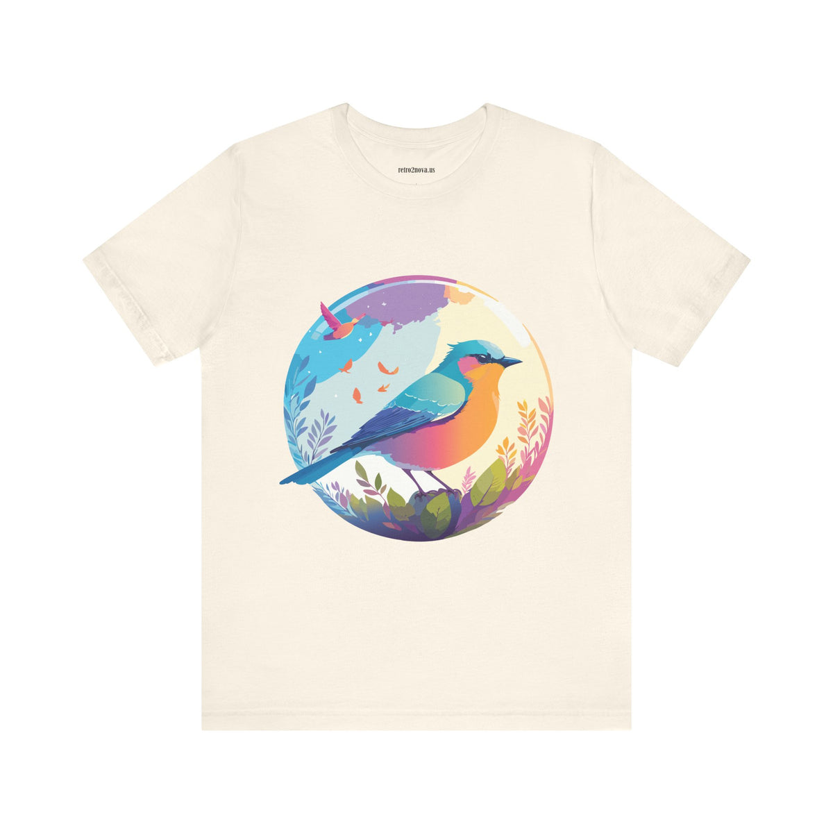 Bird Graphic Unisex Cotton Bella+Canvas Tee with Animal Design ab2