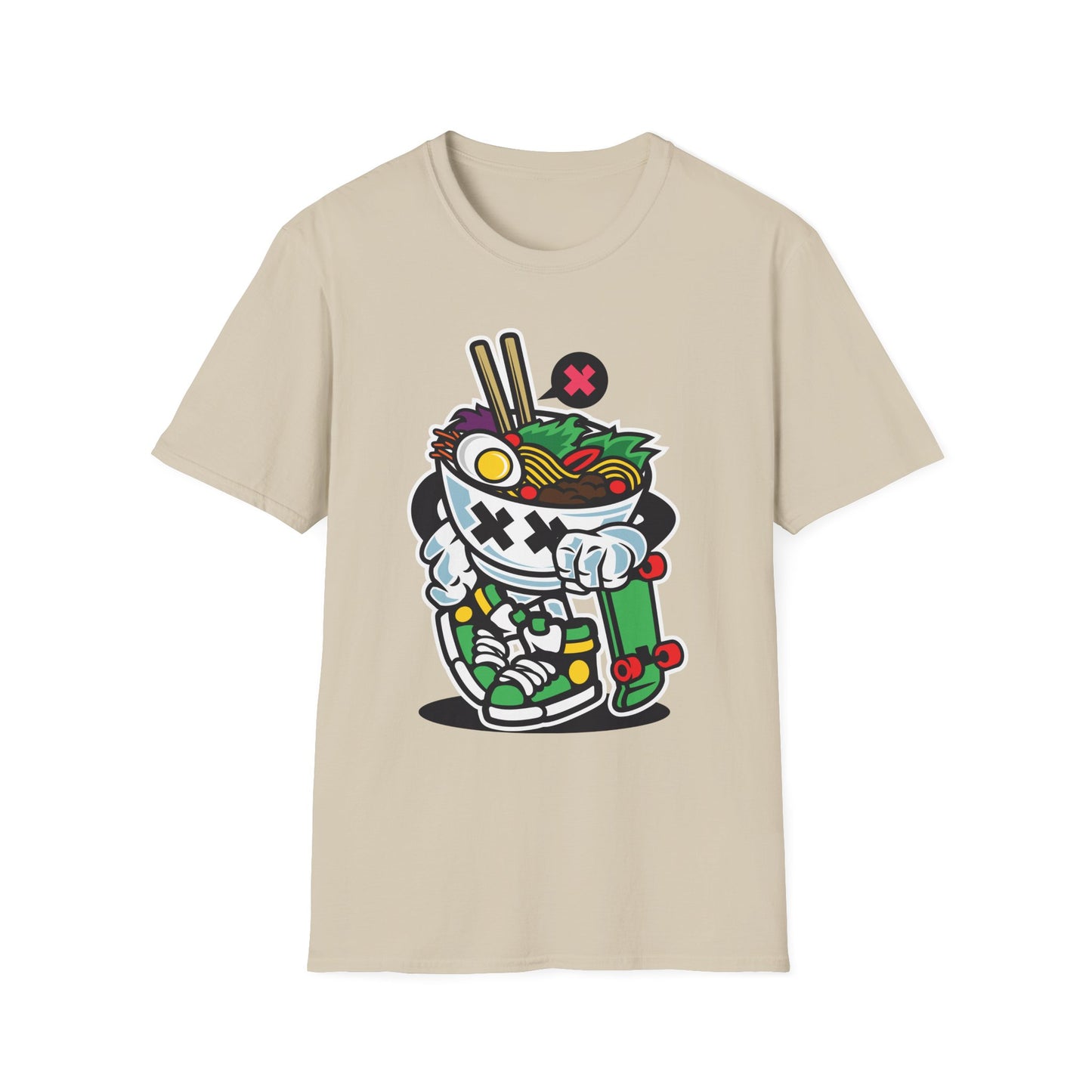 Unisex Cotton T-Shirt with Cartoon Graphic Design
