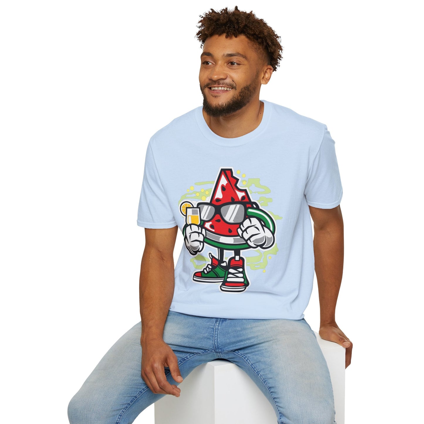 Cartoon T Shirt Animation T Shirt Funny Tee Shirt Unisex Gildan Softstyle 64000 Artwork