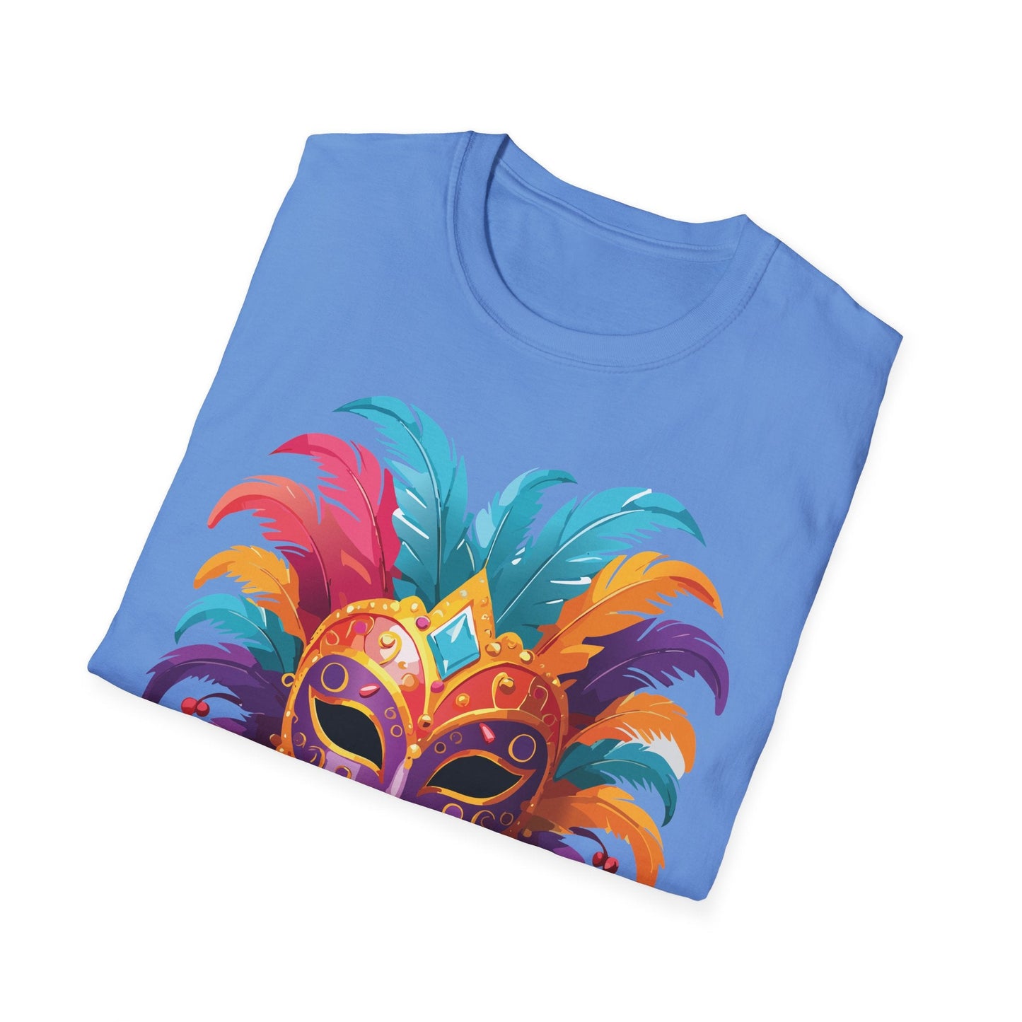 Mask Graphic Unisex Cotton Masquerade Design Artwork Tee 27