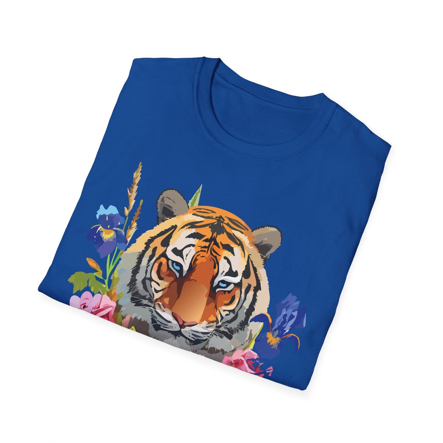 Unisex Tiger Shirt Softstyle Graphic Tee 100 Percent Cotton Apparel