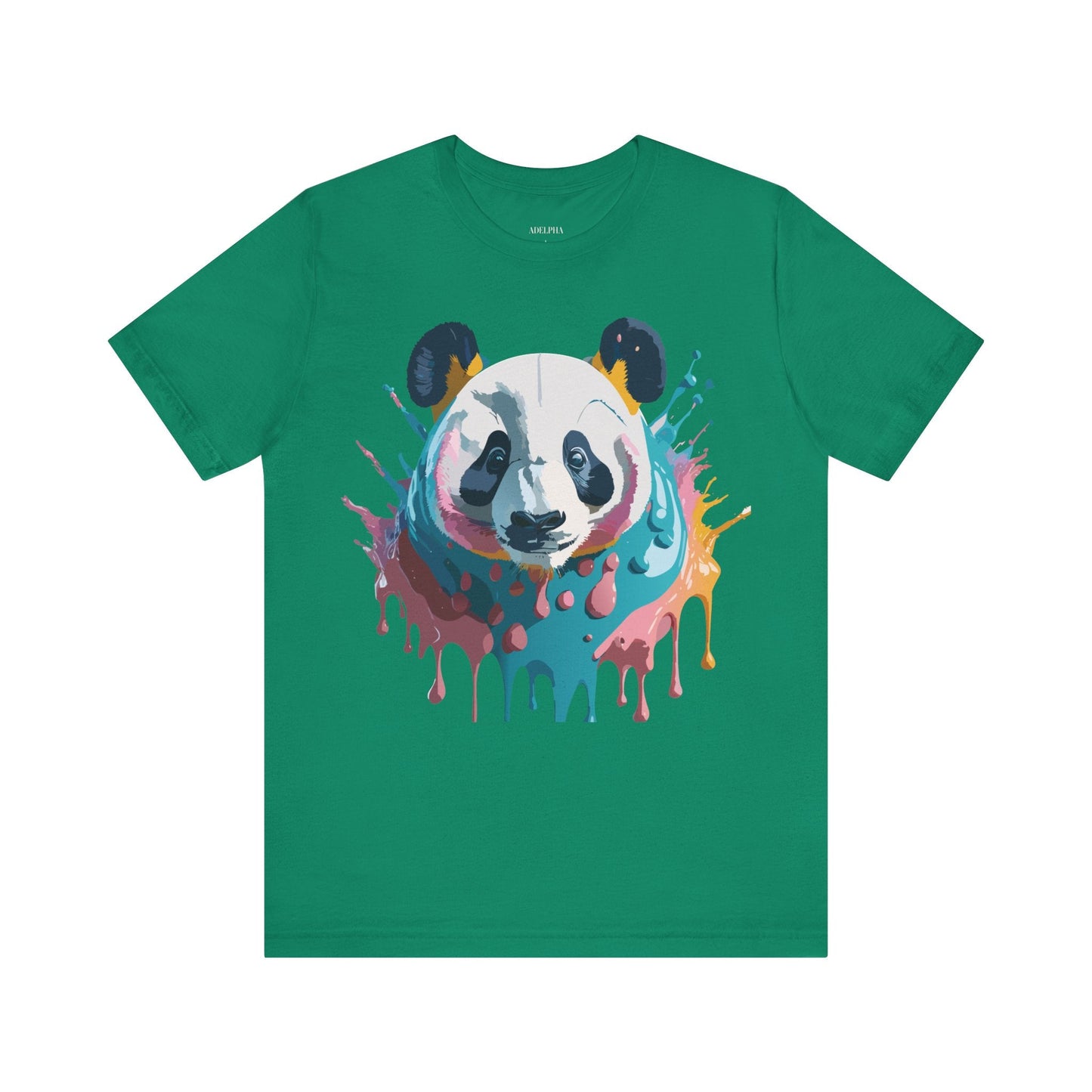 Panda Graphic Tee Unisex Short Sleeve Art Design By Adelpha Vintage Inspired Shirt