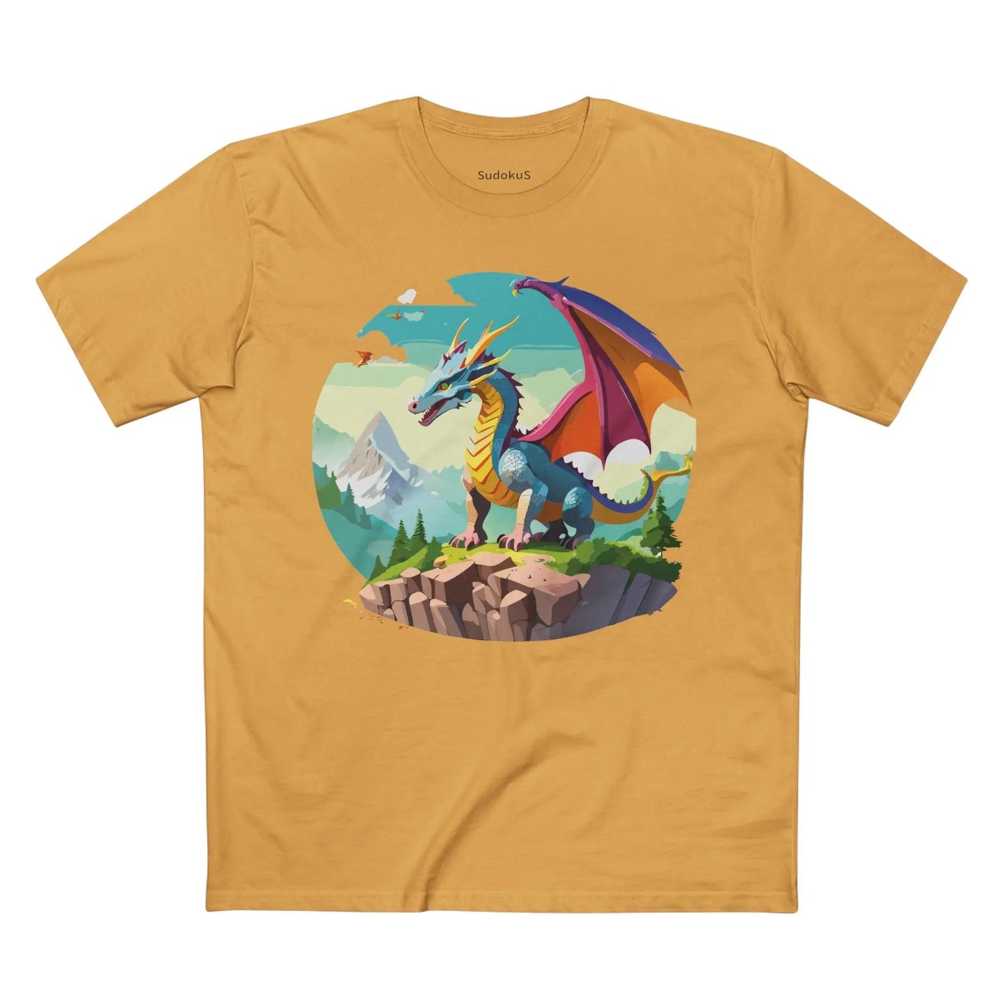 Dragon Graphic Unisex 100 Cotton Staple Tee 32