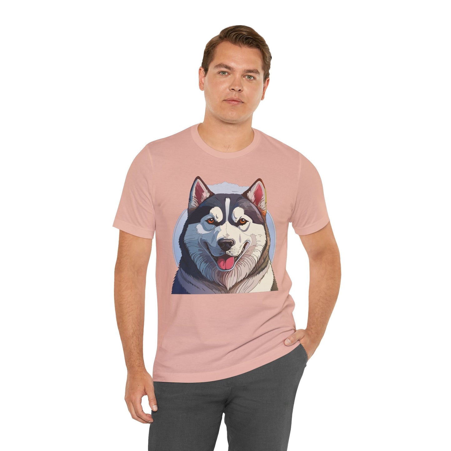 Unisex Animal Shirt Art Design Tee With Wild Animals Graphic Print Short Sleeve Style