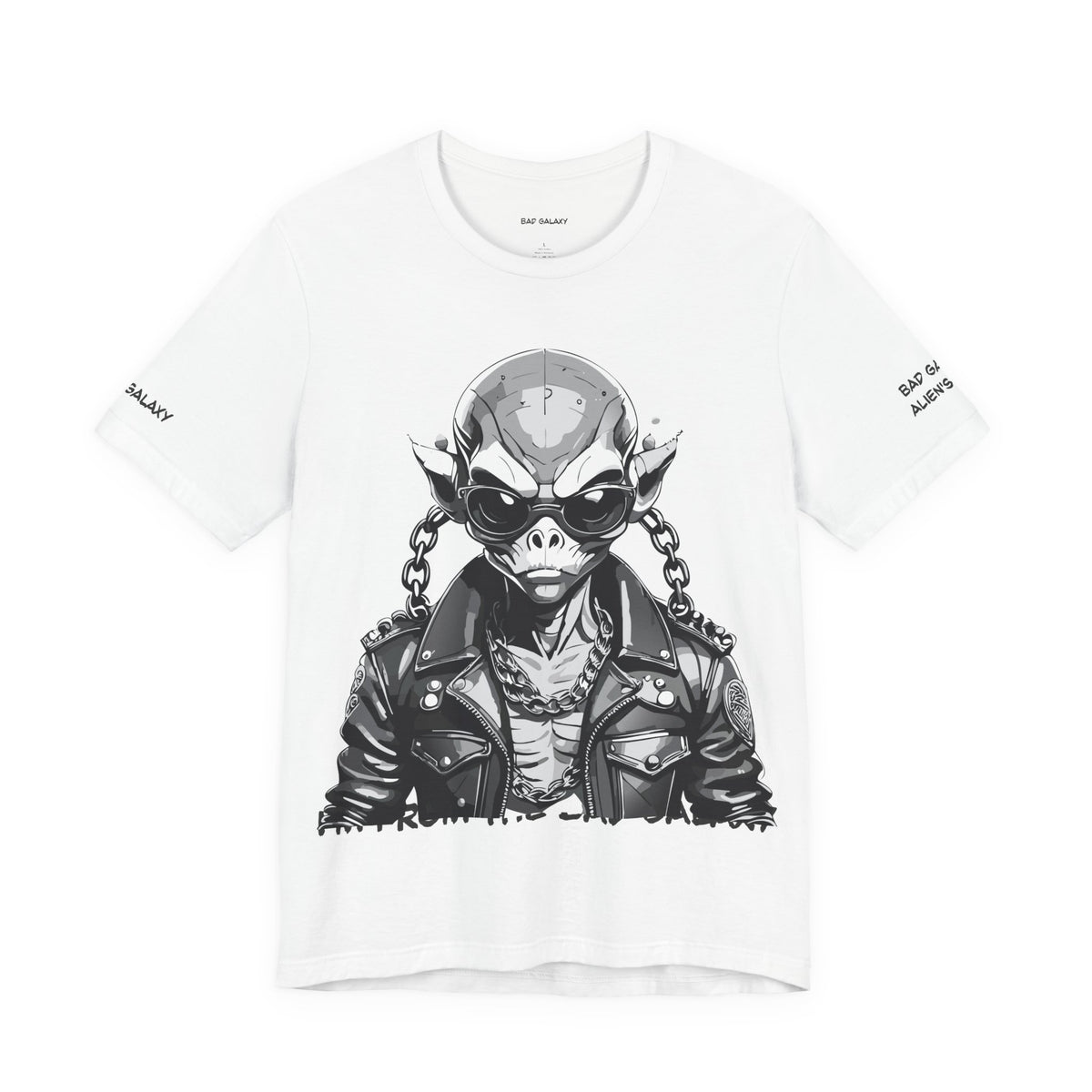 Alien Graphic Unisex Cotton Bella+Canvas Tee with Art Design b52