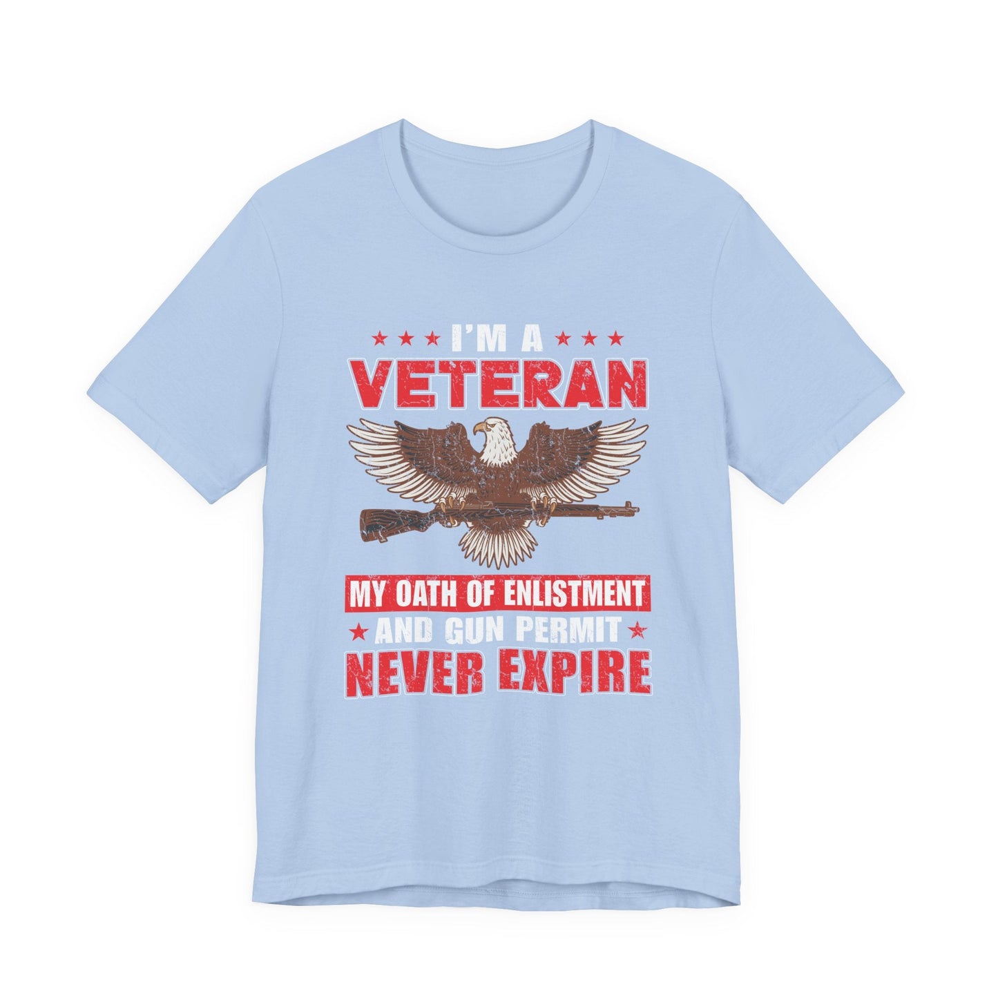 Army Veteran Patriotic Graphic Design Unisex Cotton T-Shirt v35