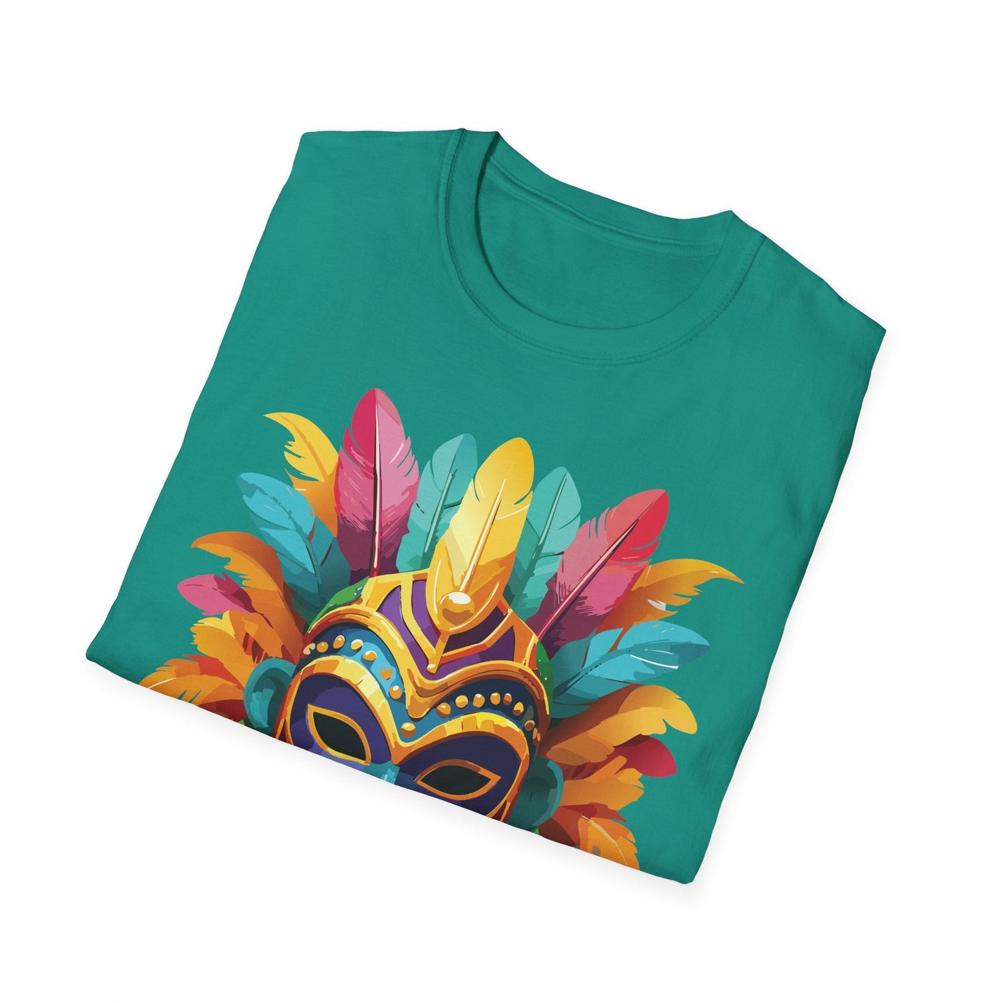 Mask Tee Shirt Unisex Masquerade Design Gildan Softstyle 64000 100 Percent Ring Spun Cotton Tee
