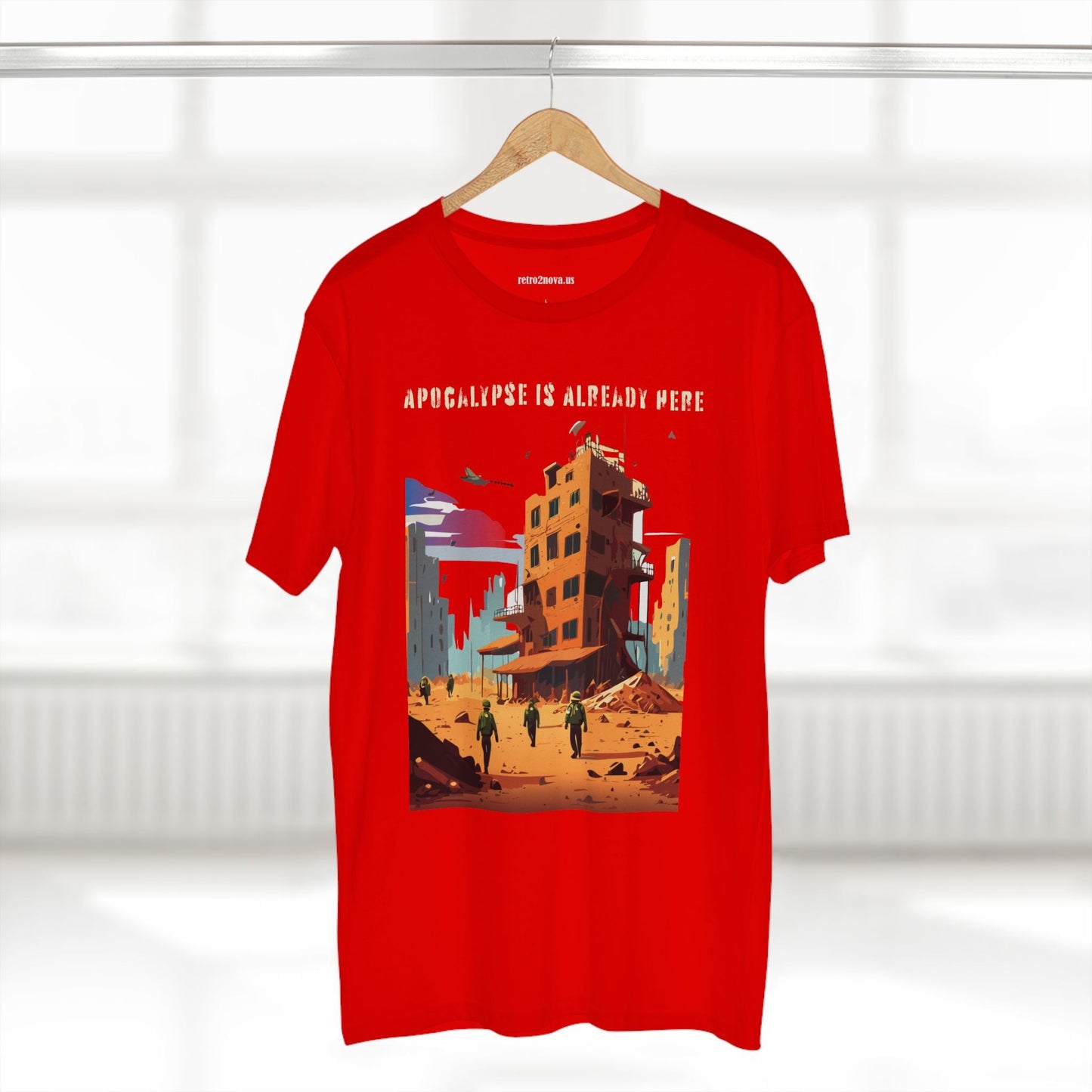 Cataclysm Doomsday Shirt Unisex Premium Cotton Tee With Original Art By Retro2Nova