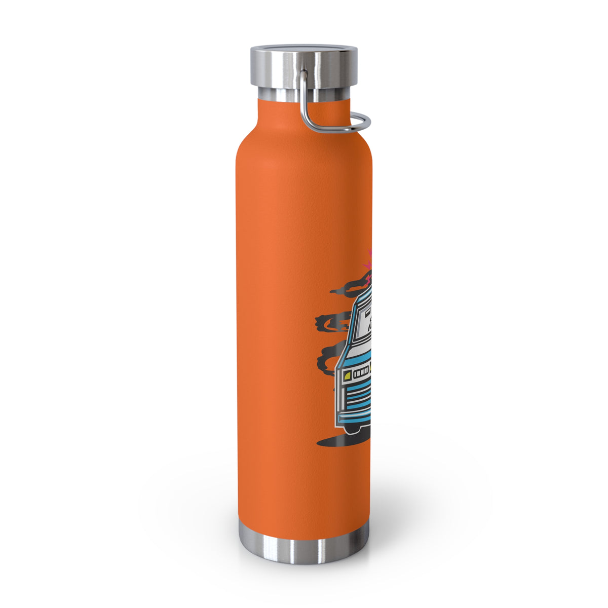 22oz Copper Insulated Water Bottle with Cartoon Design - CV95