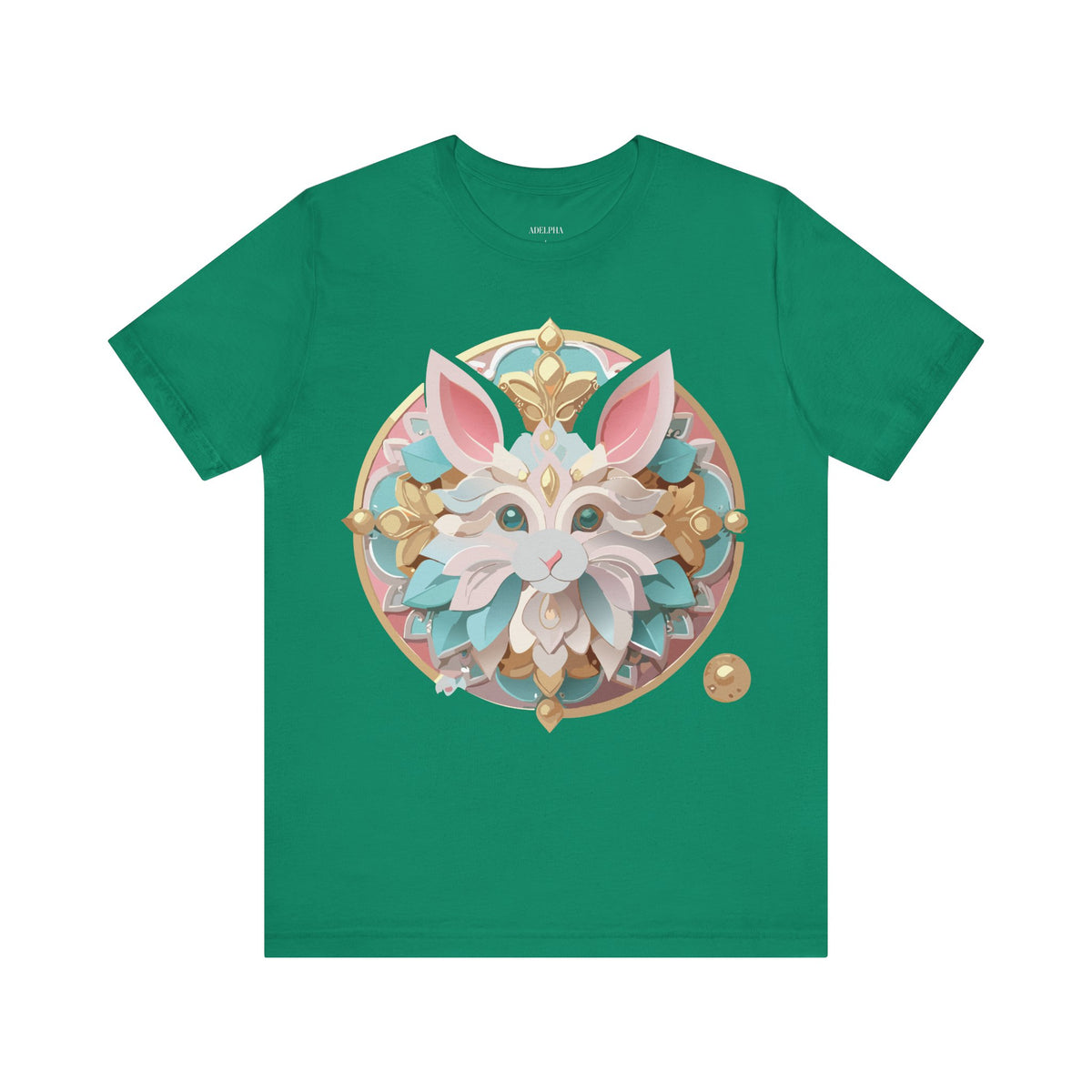 Medallion Graphic Unisex Cotton Bella+Canvas Tee with Art Design d66
