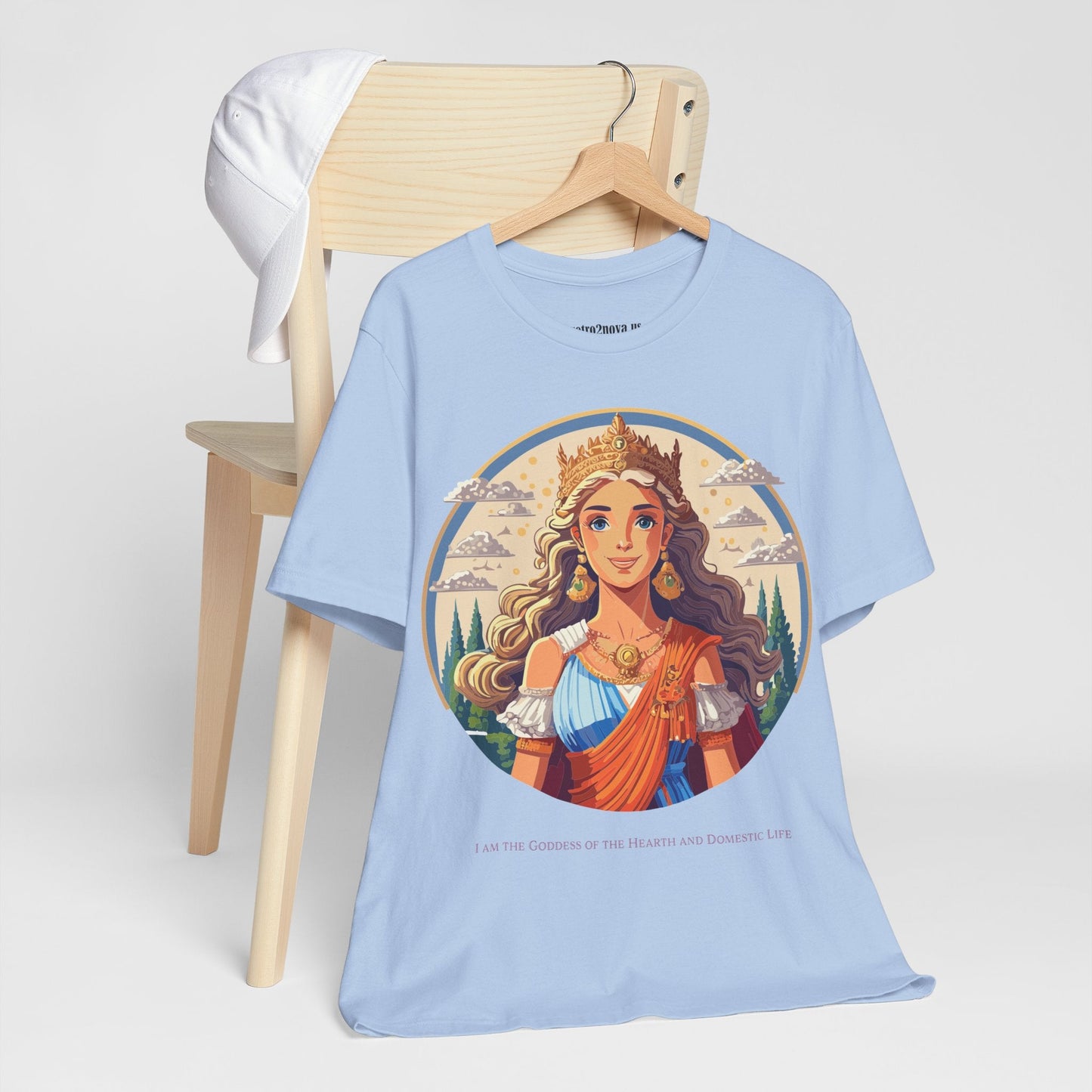 Goddess Shirt Graphic Cotton T Shirt Unisex Short Sleeve Original Art By Retro2Nova