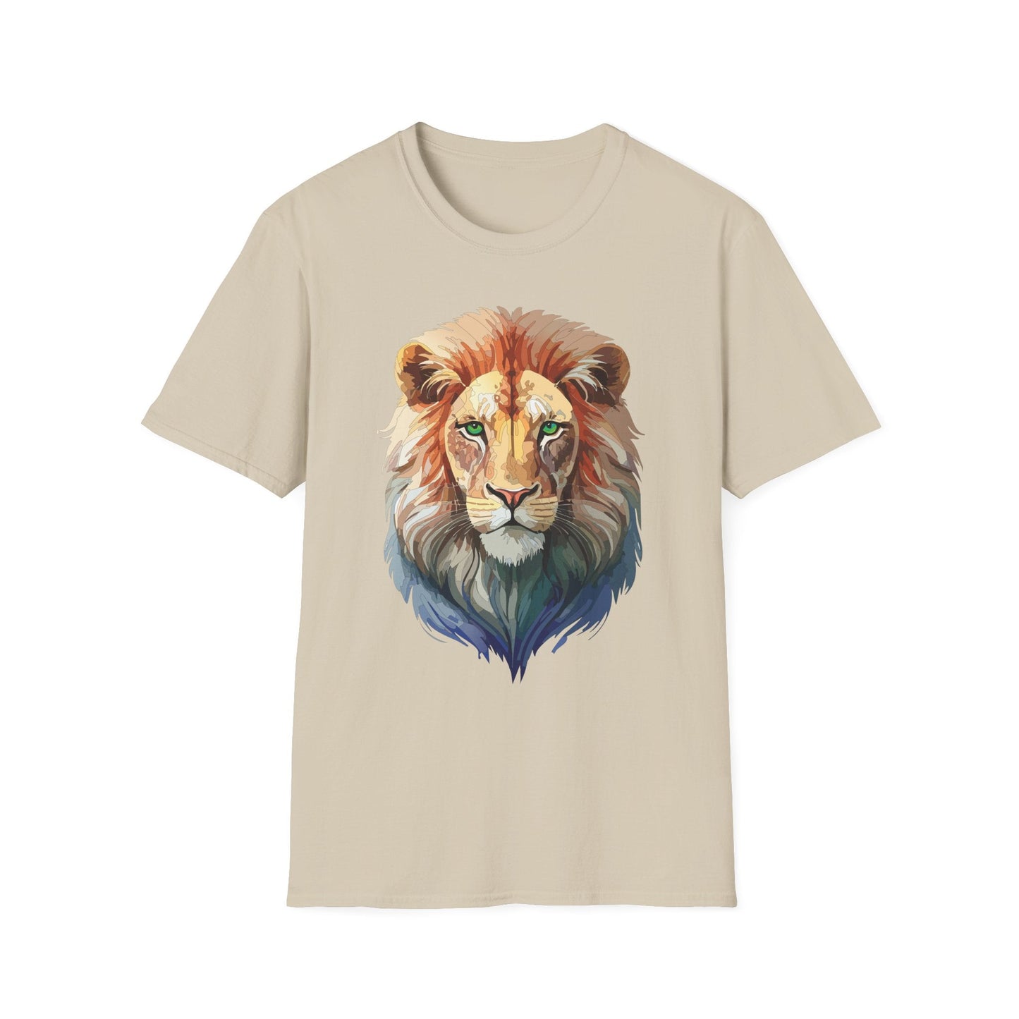 Lion Shirt Unisex Animal Tee Gildan Softstyle 64000 Cotton Tee