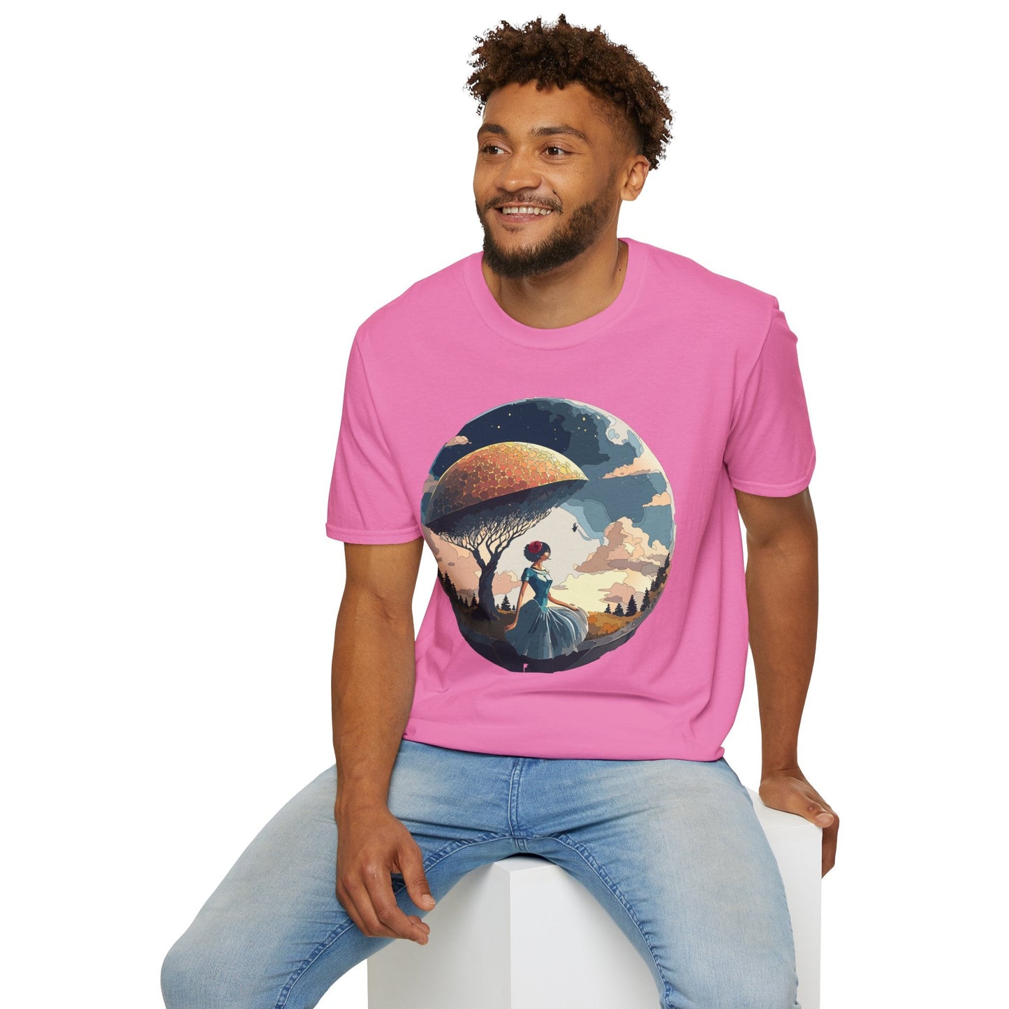 Womens Ladies Graphic T Shirts Art Design Shirt Gildan Softstyle 64000 Unisex Tee