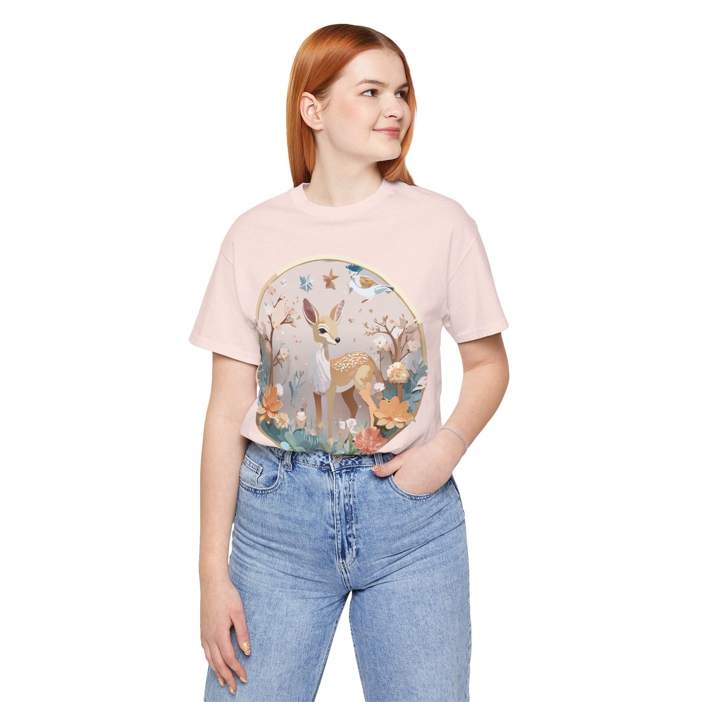 Medallion Graphic Unisex 100 Cotton Vintage Animal Medal Artwork Tee 9