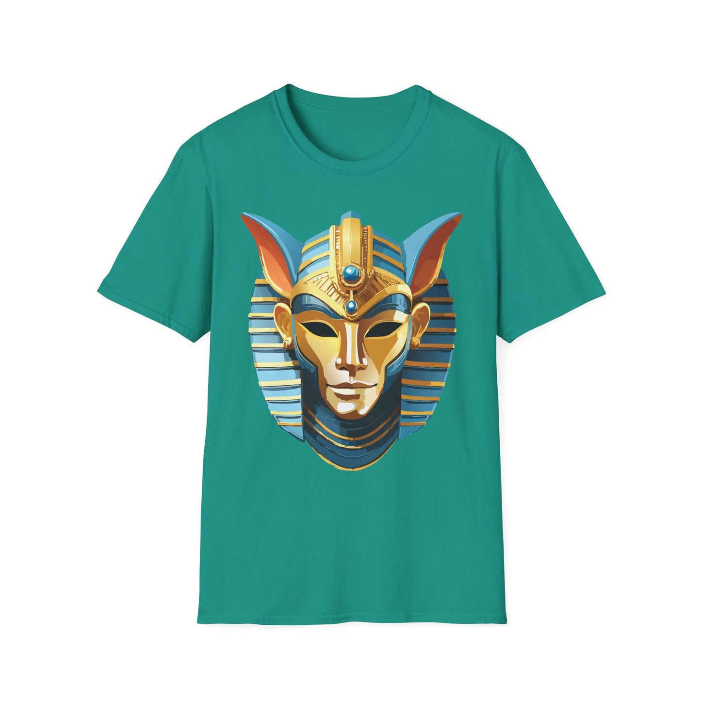 Mask Tee Shirt Unisex Softstyle Cotton Tee With Masquerade Art Design Gildan Softstyle