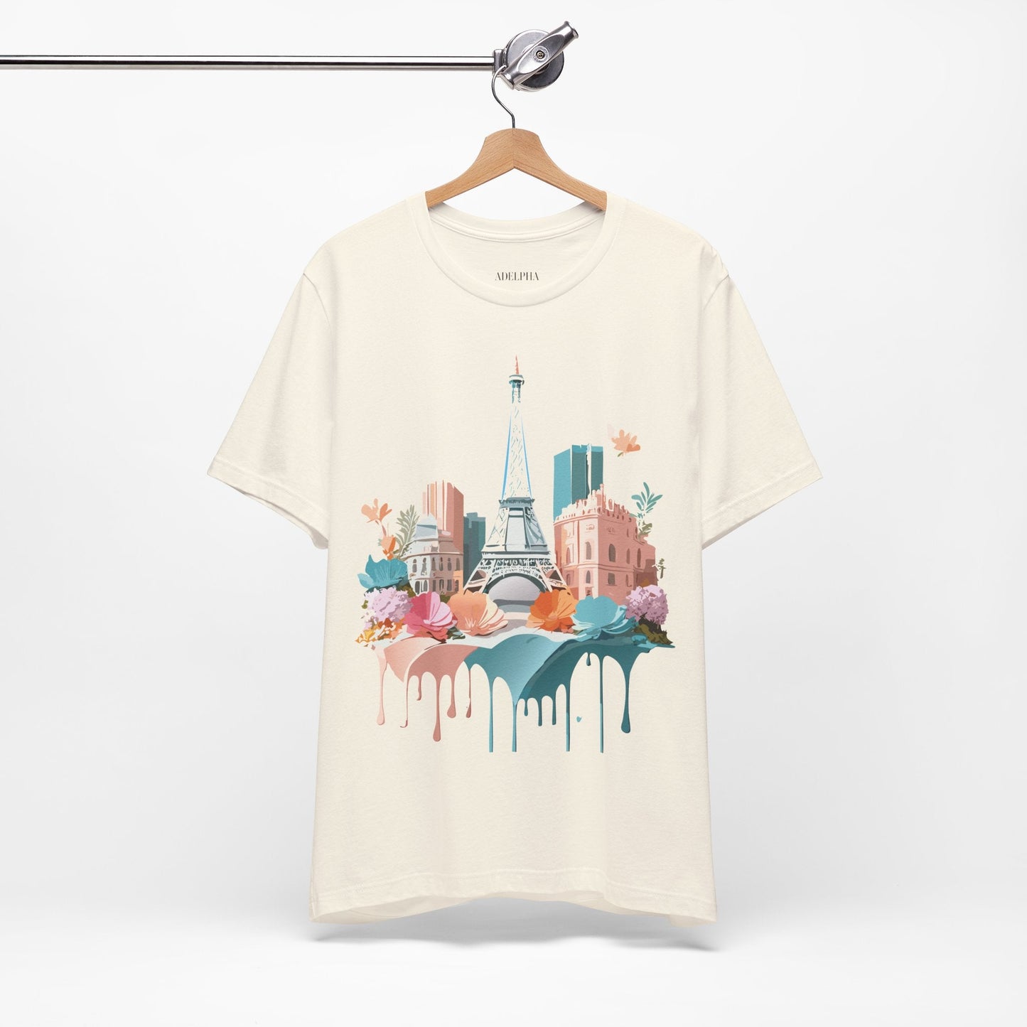 Paris Vintage Inspired Graphic Tee Unisex Short Sleeve Shirt Adelpha Artwork Studio