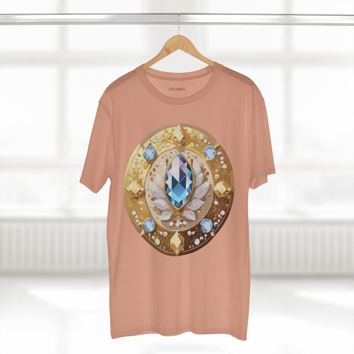 Medallion Graphic T-Shirt Unisex 100 Cotton With Gold Art Design Medal Tee 17