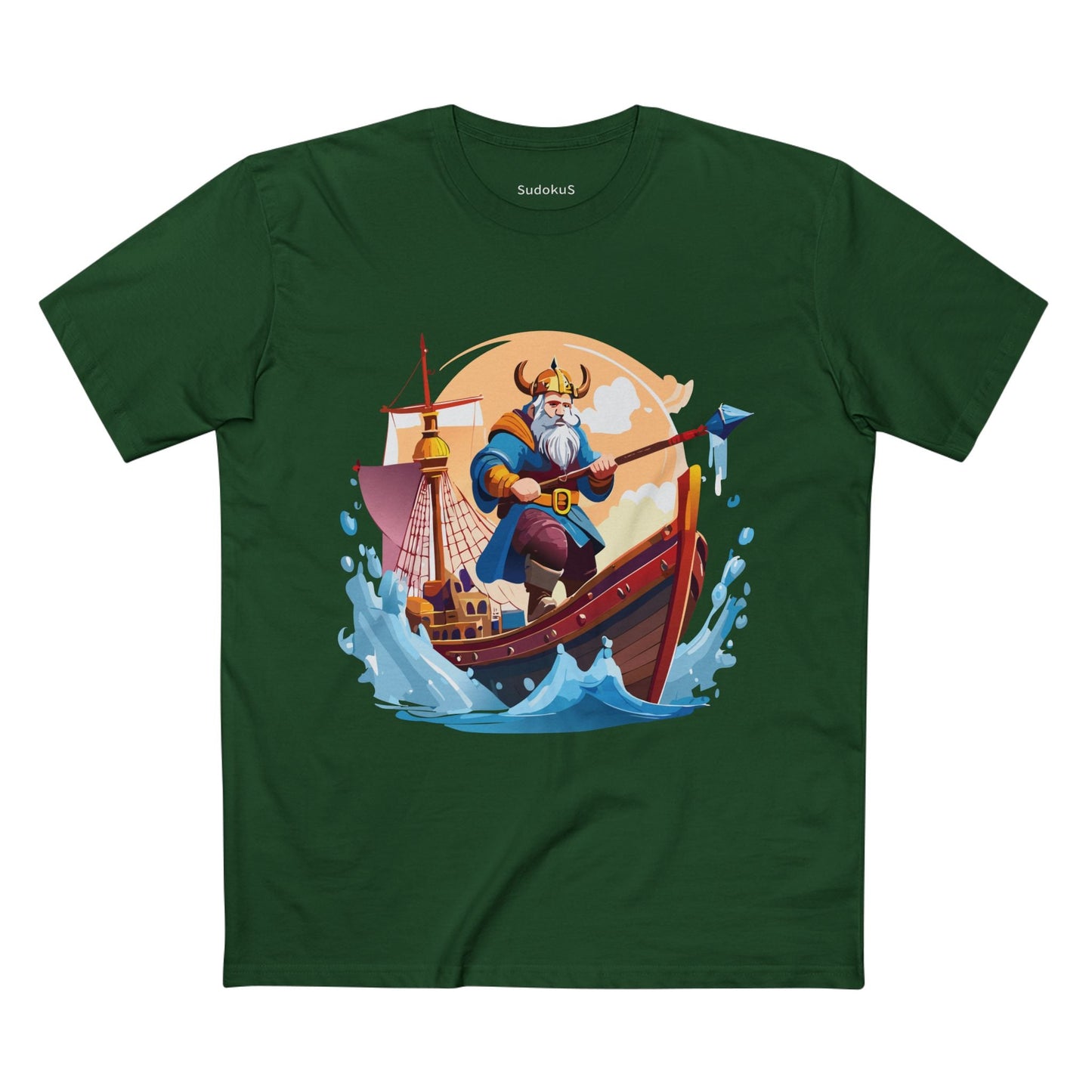 Viking Graphic Unisex 100 Cotton Staple Tee 4