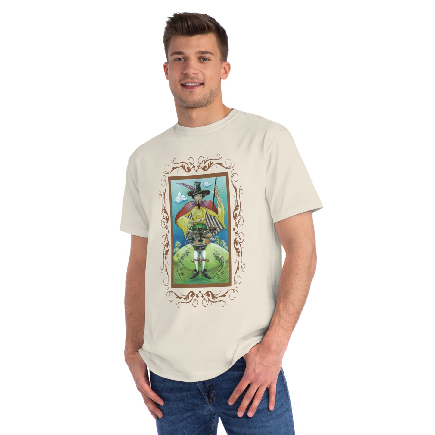 T-Shirt aus Bio-Baumwolle, Unisex, mit Tarotkarten