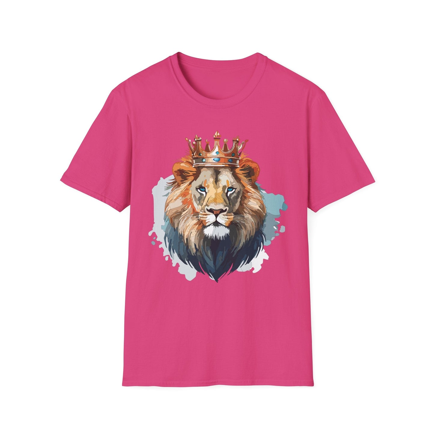 Lion Shirt Unisex Animal Tee Gildan Softstyle 64000 100 Percent Ring Spun Cotton