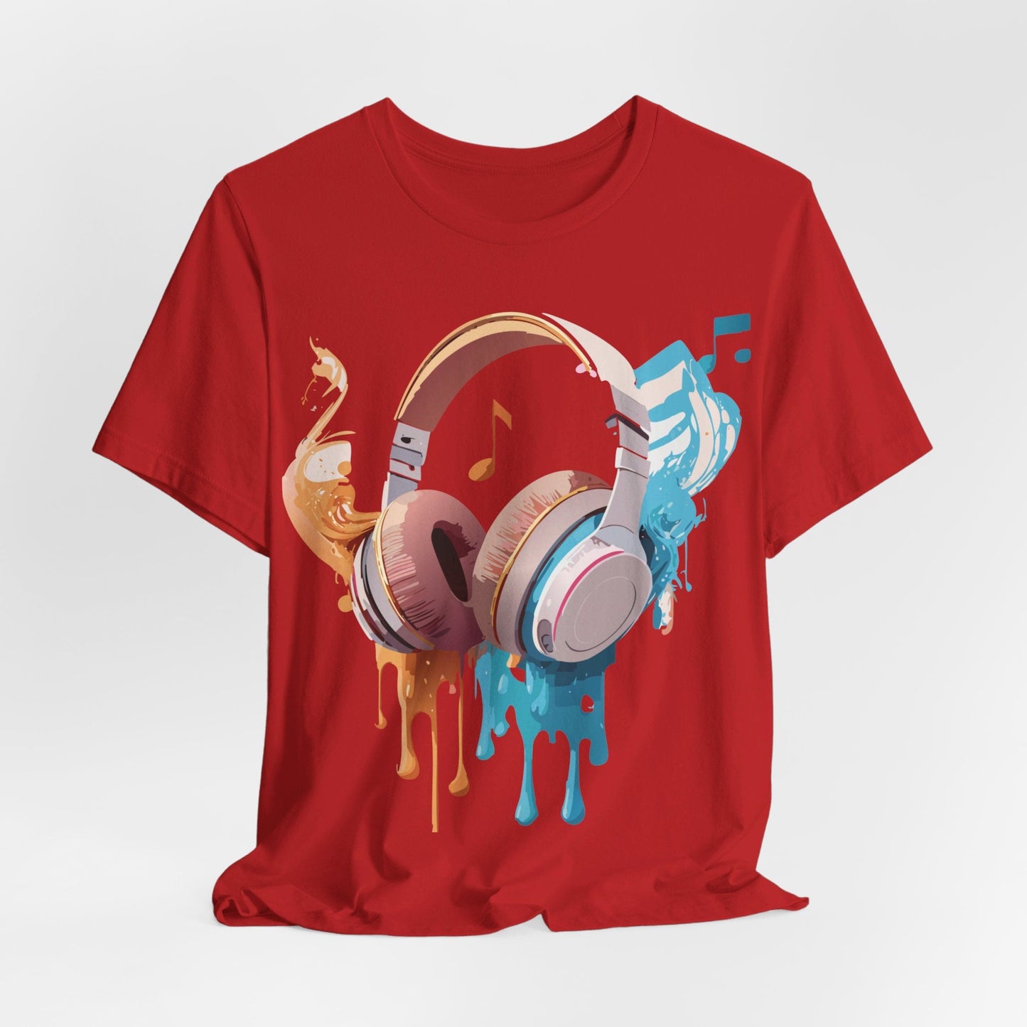 Music Graphic Unisex 100 Cotton Vintage Art with Musical Elements Tee 99