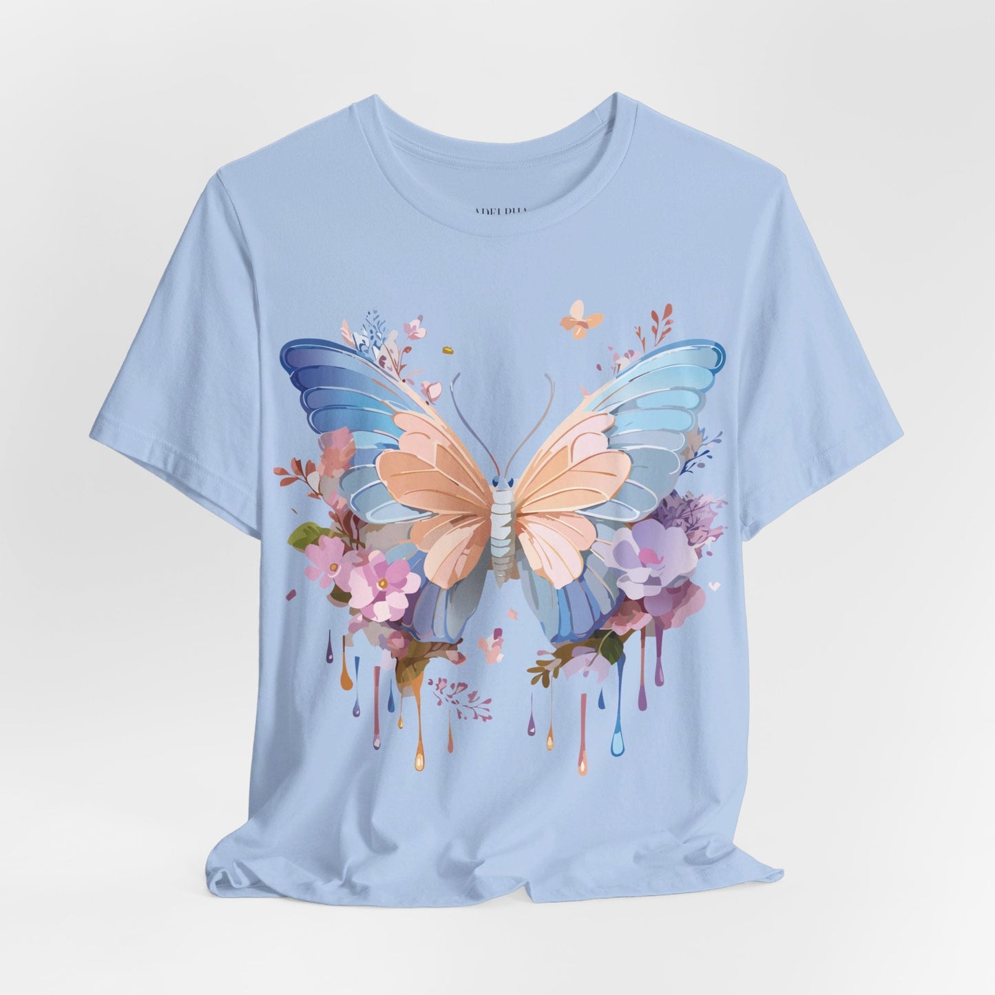 Butterfly Graphic Tee Unisex Jersey Short Sleeve Art Design Adelpha
