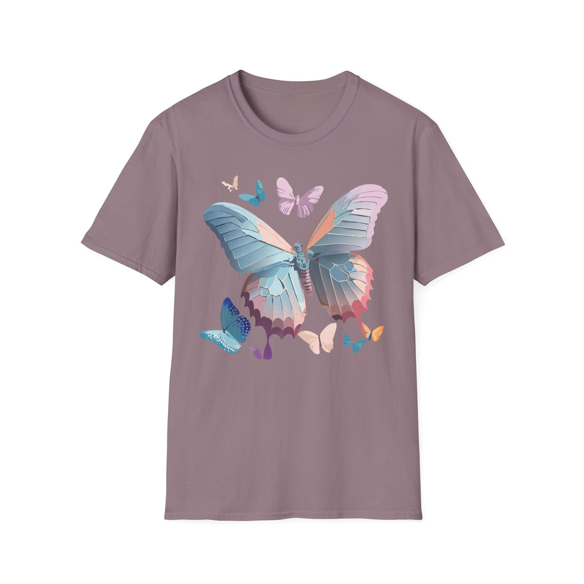 Butterfly Watercolor Tee — Pastel Wings Graphic Tee Unisex 100 Cotton Gildan T-Shirt