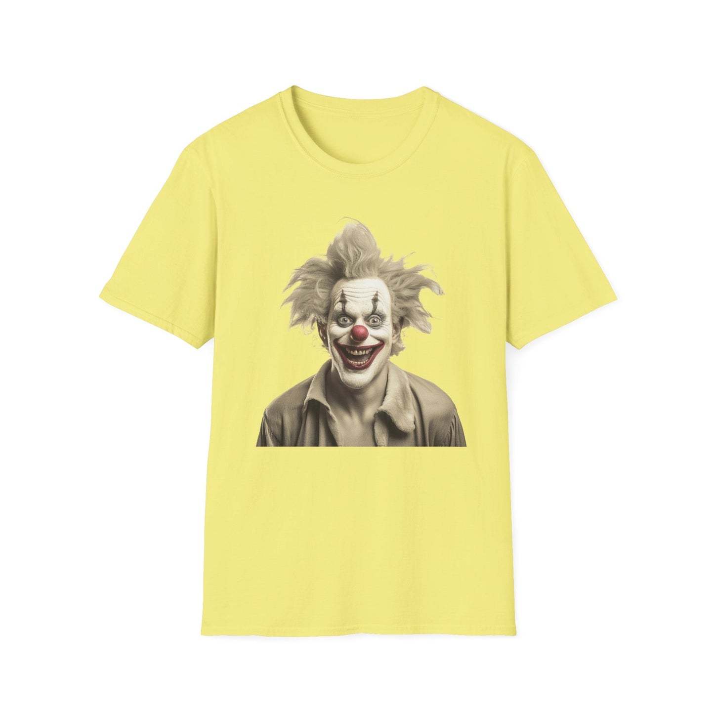 Clown Shirt Unisex T Shirt Funny Man Circus Shirt Scary Man Shirt Softstyle Gildan 64000