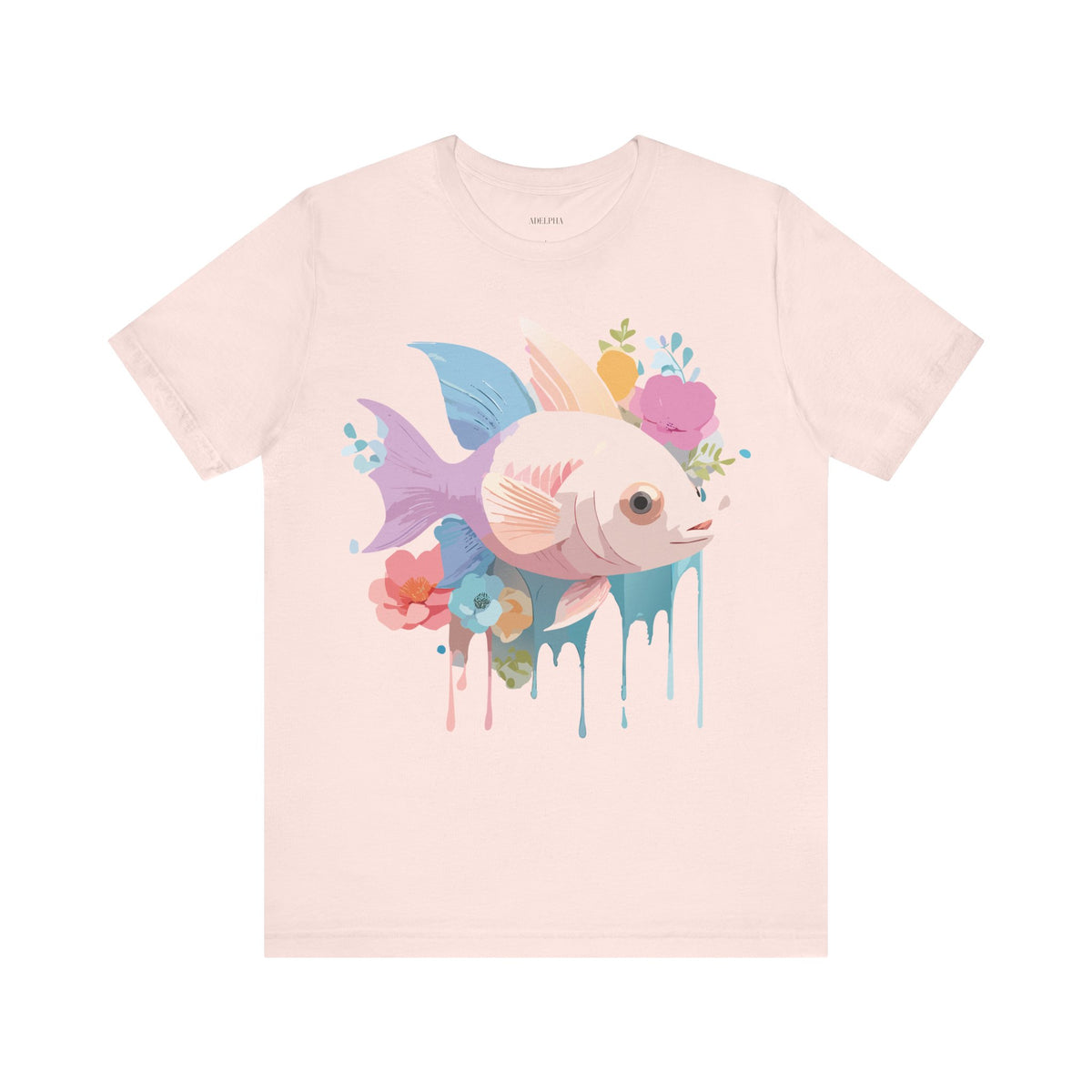 Fish Graphic Design Tee Bella+Canvas Unisex 100 Cotton Tee Shirt a102
