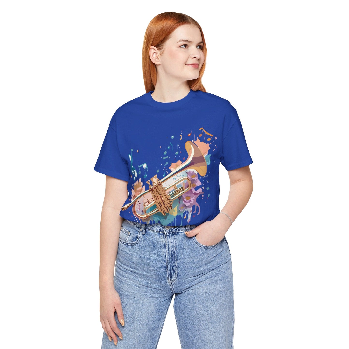 Music Graphic Unisex 100 Cotton Vintage Art with Musical Elements Tee 132