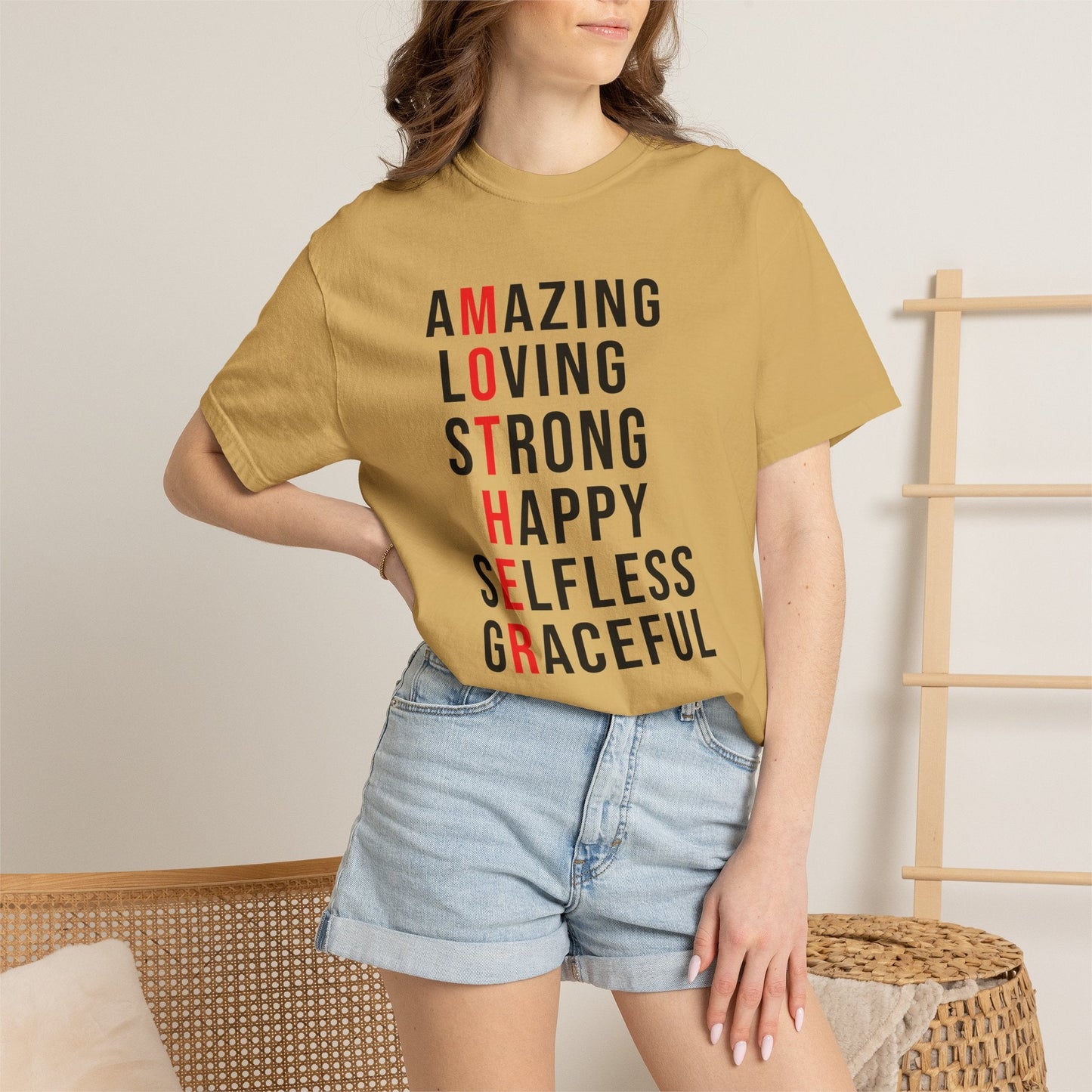 Mom T-shirt Mother's Day Mama Tee Unisex Comfort Colors Garment-Dyed Cotton h14