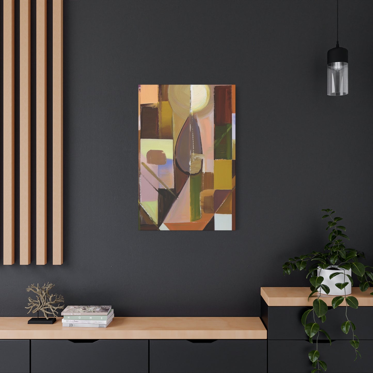 Abstract Geometric Painting Print Canvas 20x24,20x30,24x30 24x32,24x36,30x40 32x48,36x48,40x60 Pine-Wood Inner Frame ABS-55