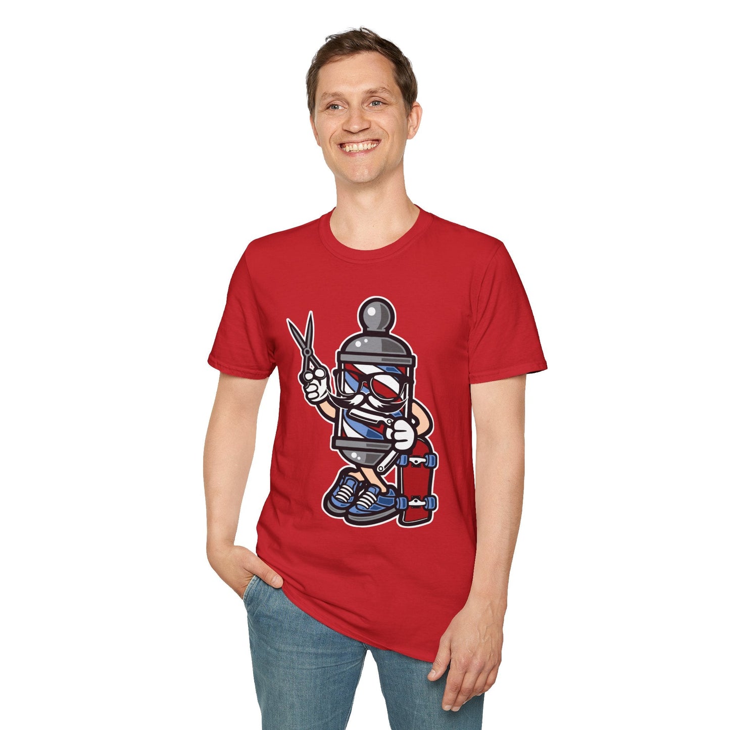 Cartoon Animation T Shirt Unisex Funny Tee Cotton Gildan Softstyle 64000 Comfortable Wear