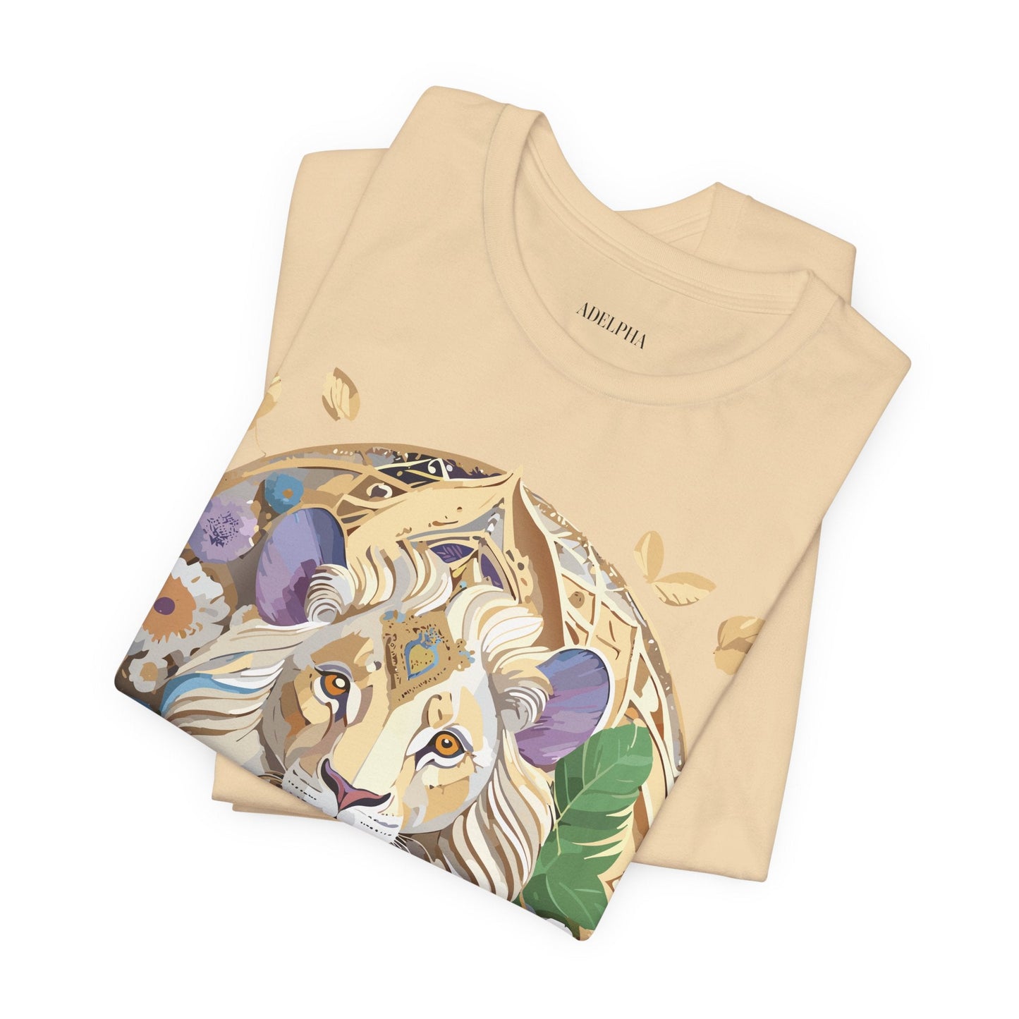 Adelpha Graphic Tee Unisex Medallion Shirt Vintage Inspired Art Design Short Sleeve