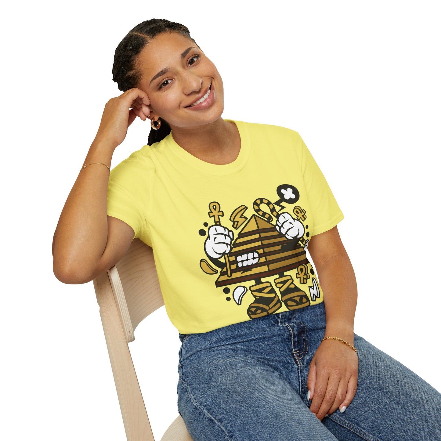 Cartoon T Shirt Animation T Shirt Funny Tee Shirt Short Sleeve Unisex Gildan Softstyle 64000 Cotton