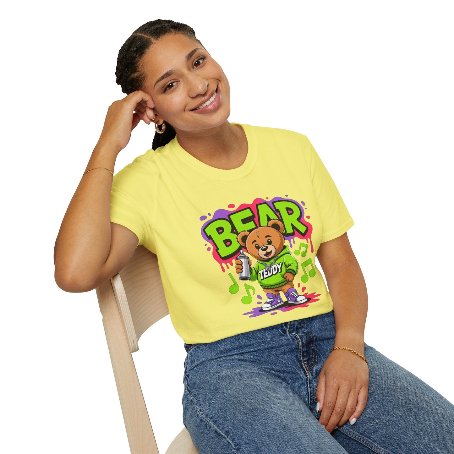 Funny Animal Cartoon T Shirt Unisex Softstyle Graphic Tee Gildan 64000 Animation Tee