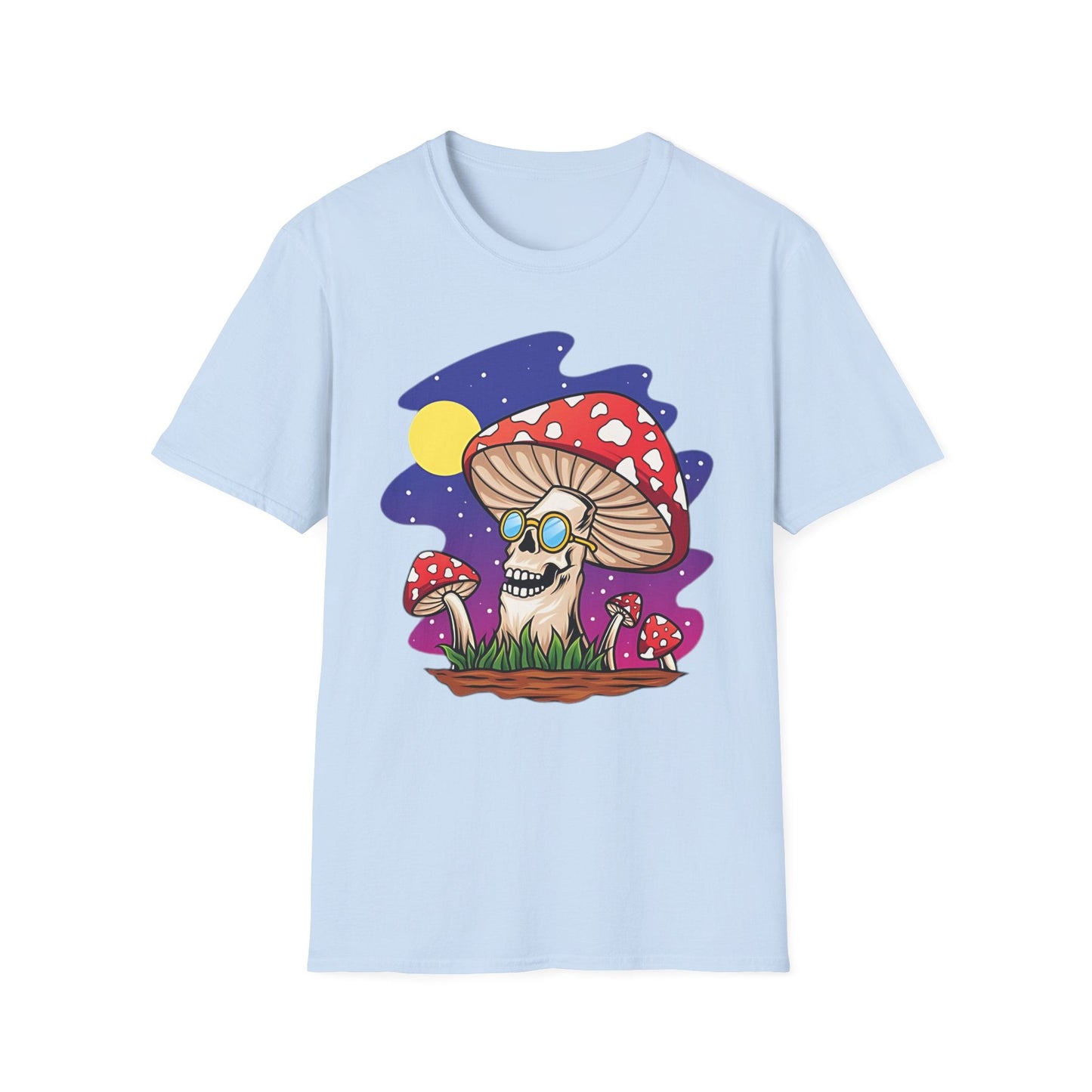 Mashroom Mushroom Tee Shirt Unisex Funny Fungus Design Softstyle 64000 Cotton Tee
