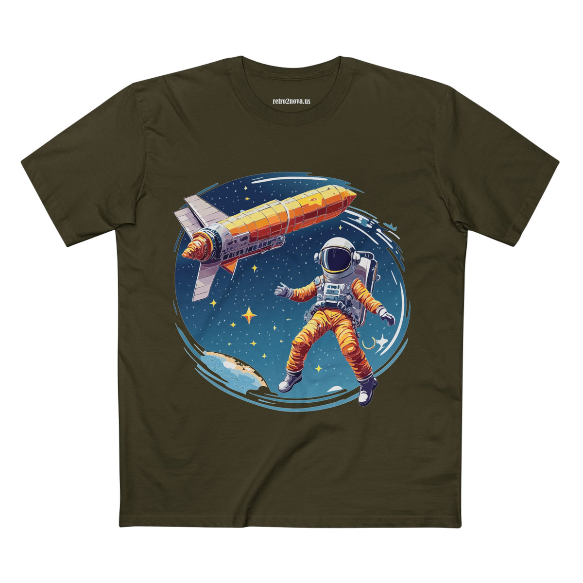 Cosmos Astronaut Graphic Tee Staple Unisex 100 Cotton Tee Shirt - CS-40